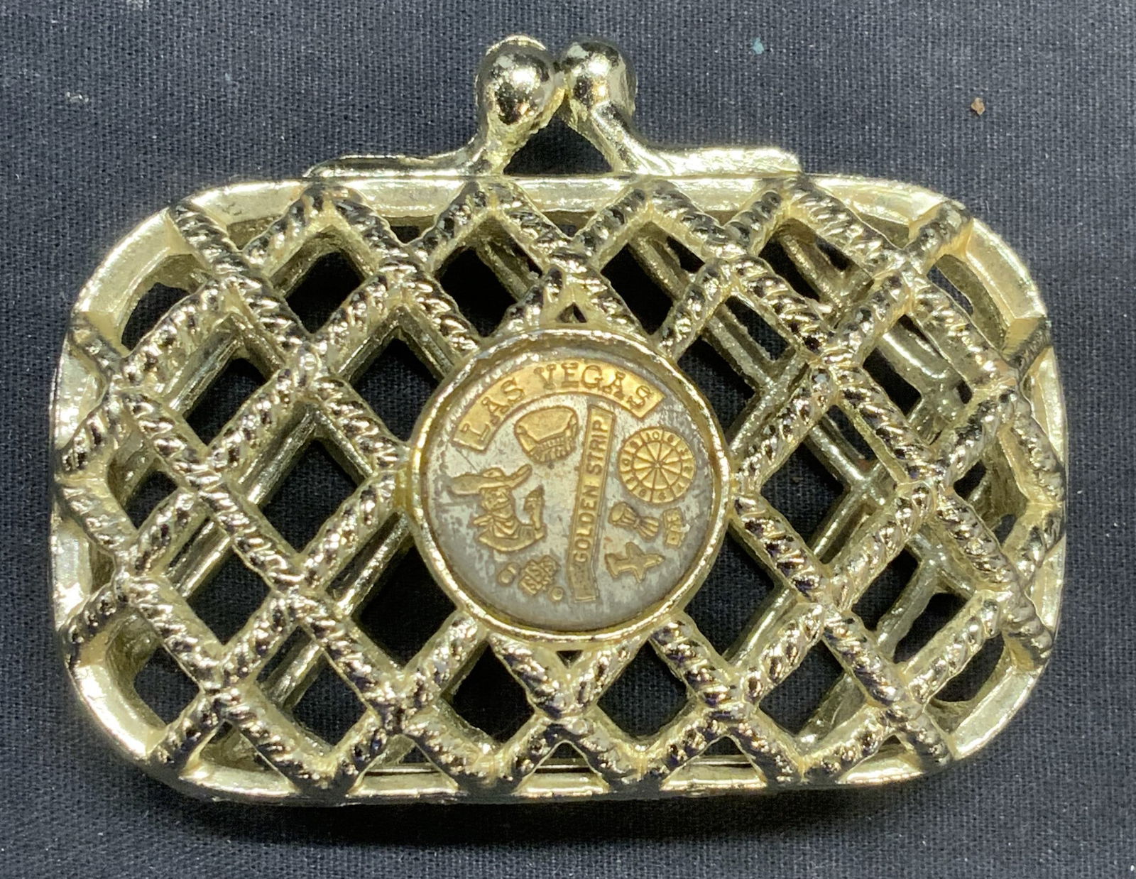 Las Vegas Golden Strip Gold Tn Coin Purse (1 of 7)
