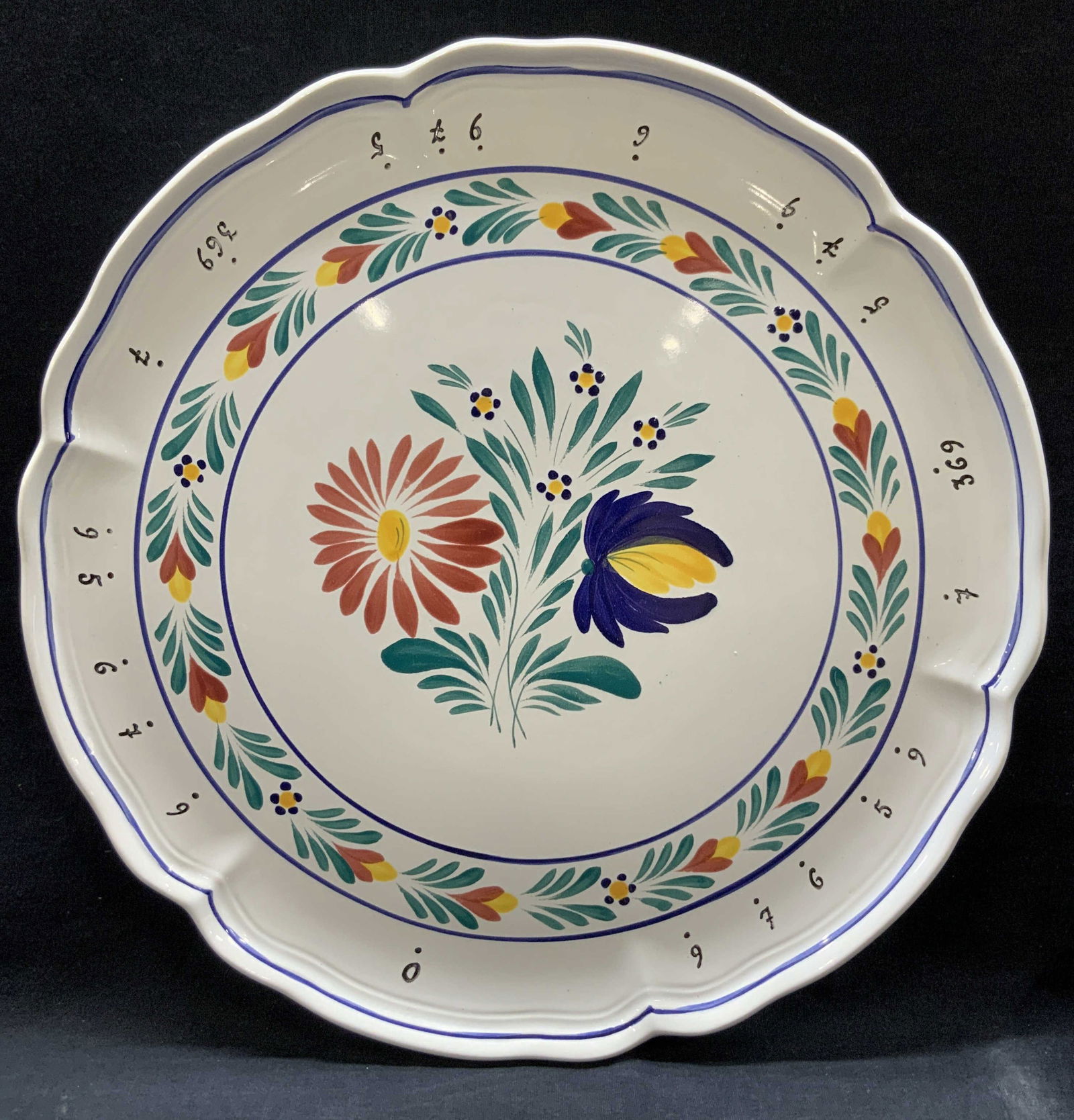 French Heritage Hand Painted Ceramic Dish, France (1 of 6)