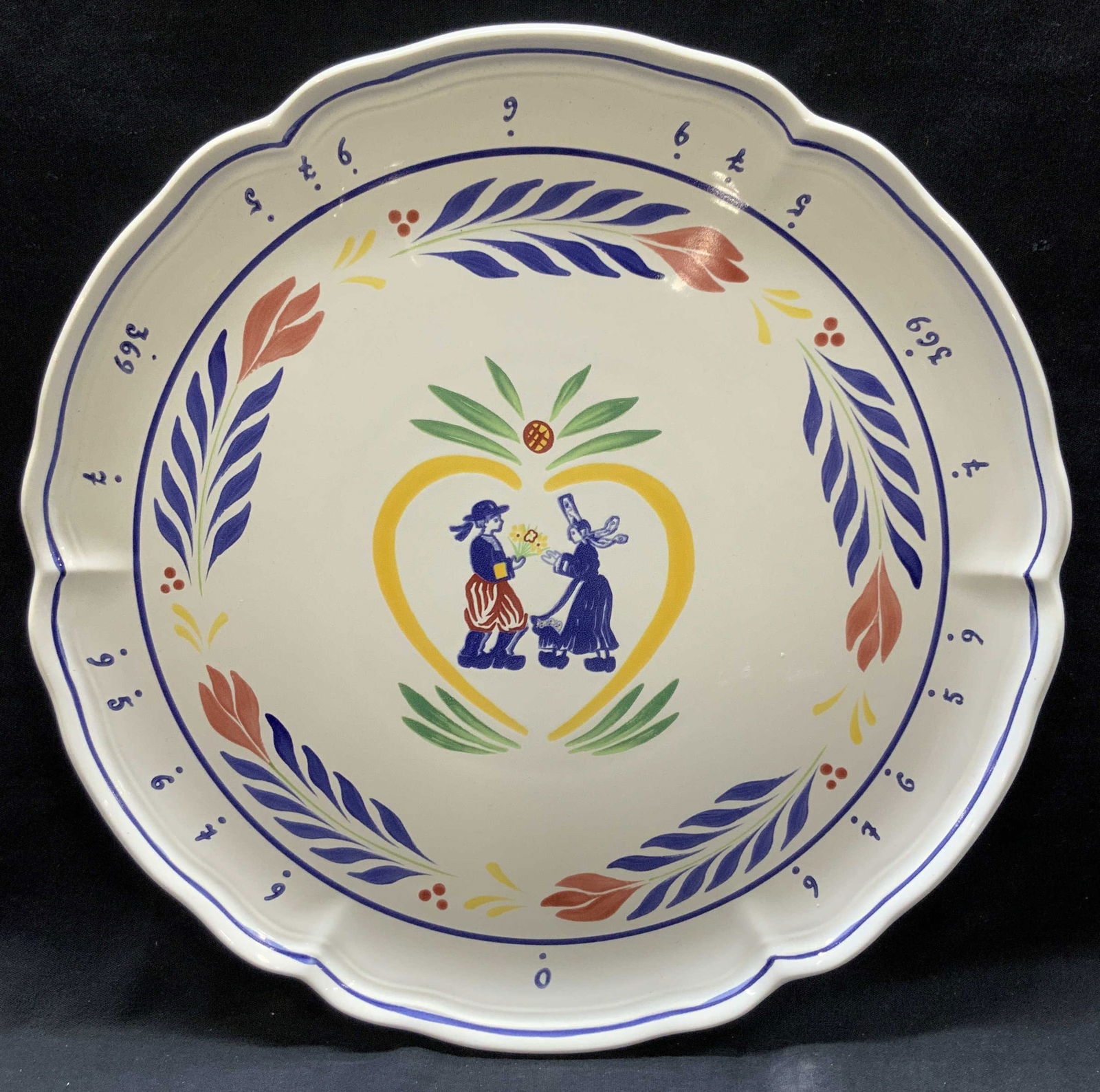 Pornic French Heritage Ceramic Platter, France (1 of 7)