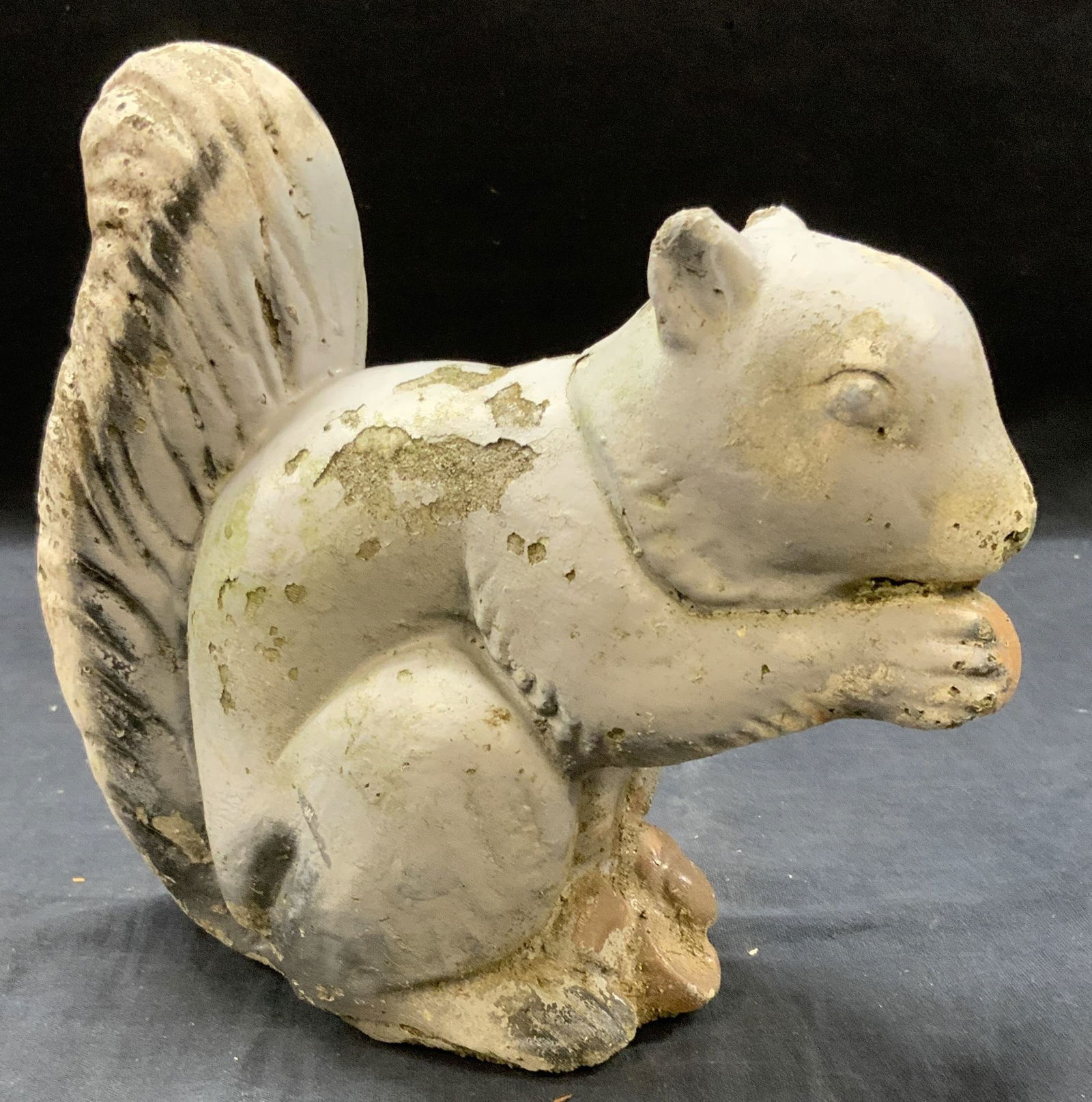 Painted Cement Squirrel Garden Statuary (1 of 6)