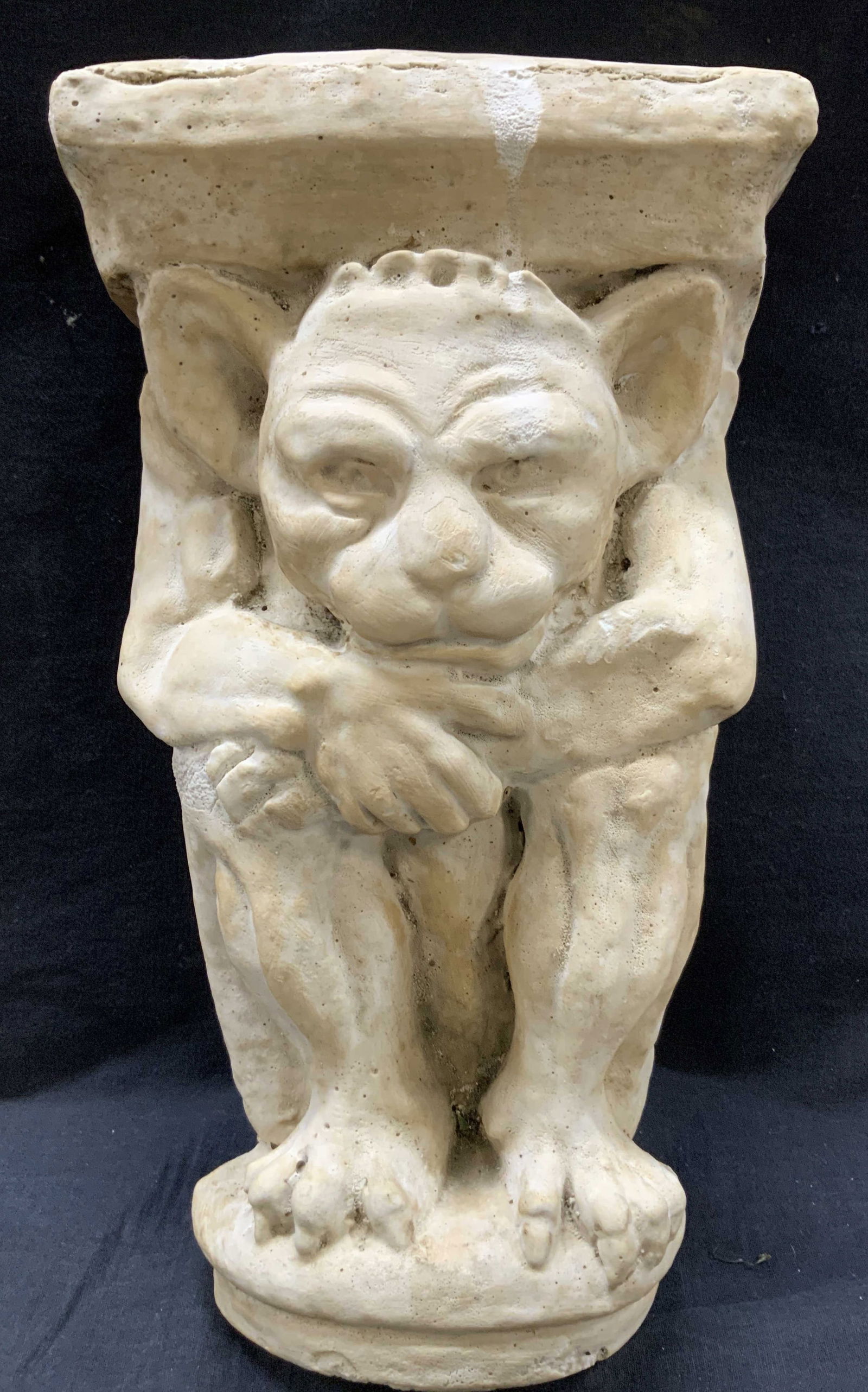 Vtg Chalkware Crafted Gargoyle Figure 14in (1 of 10)