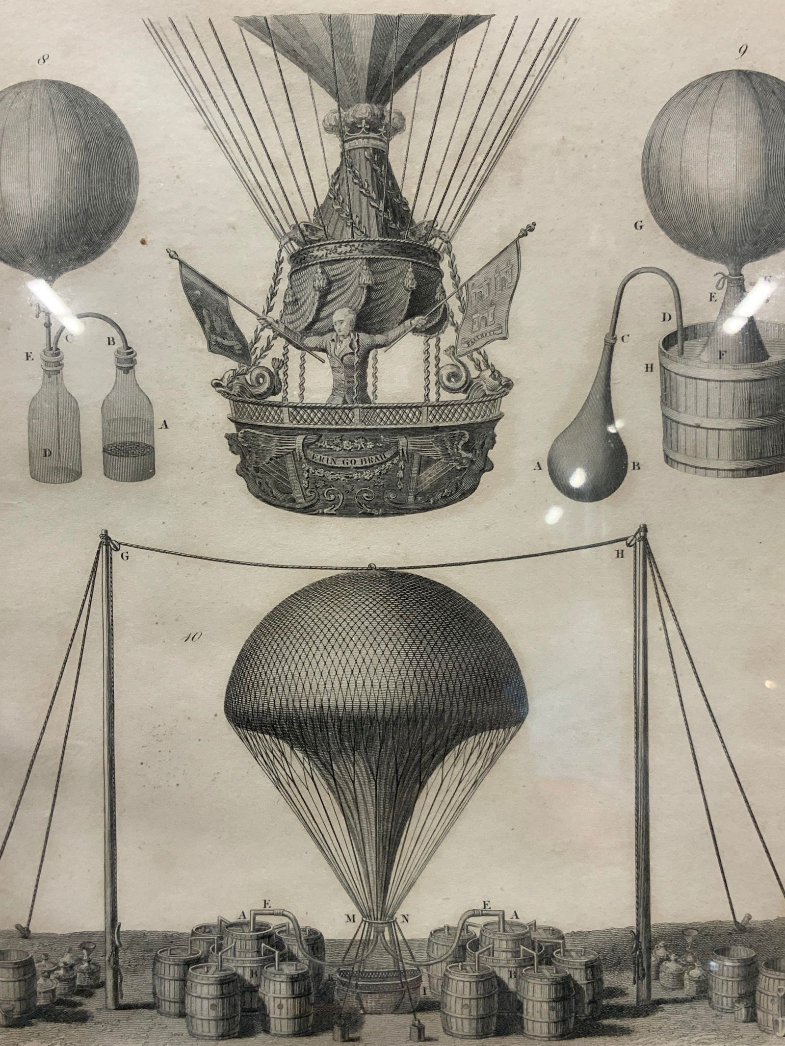 1818 A.W. Warren Aeronautics Engraving (1 of 12)