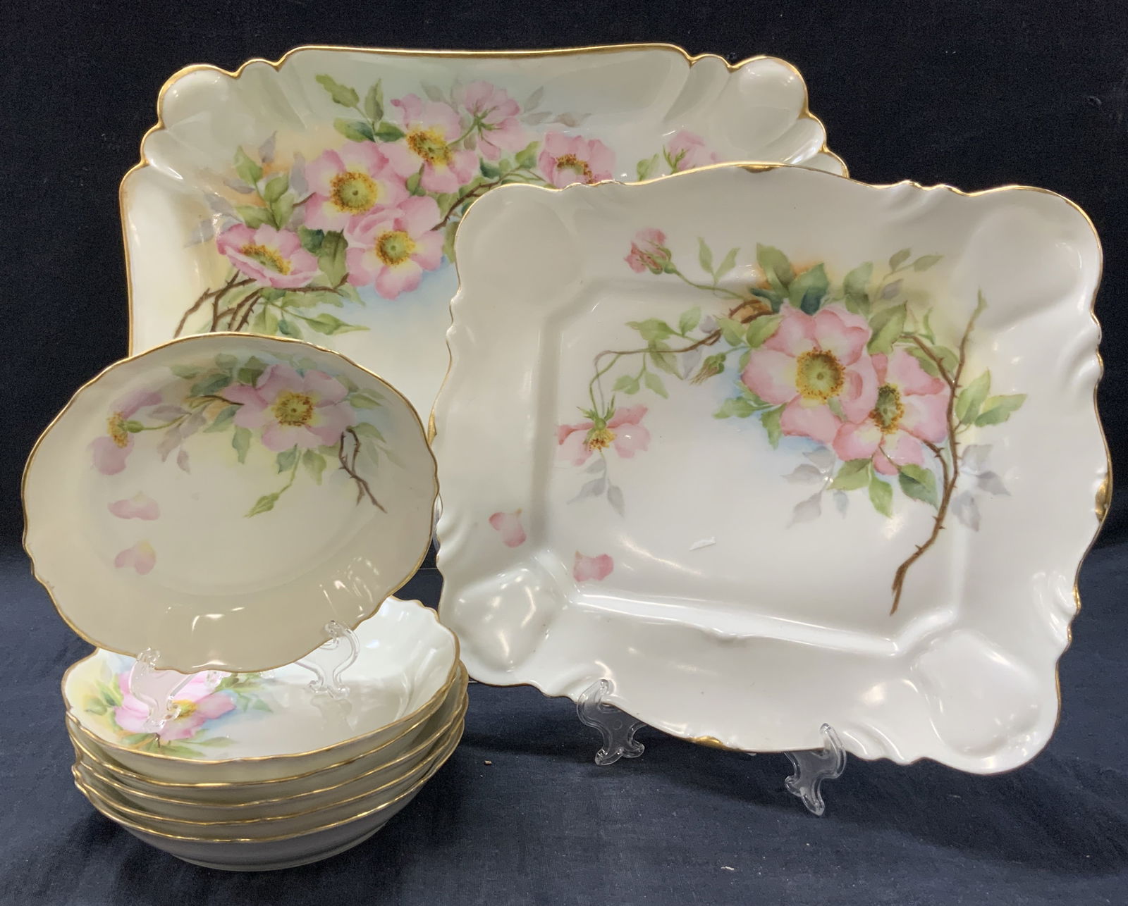 Set 8 HAVILAND Limoges Porcelain Dishes, France (1 of 13)