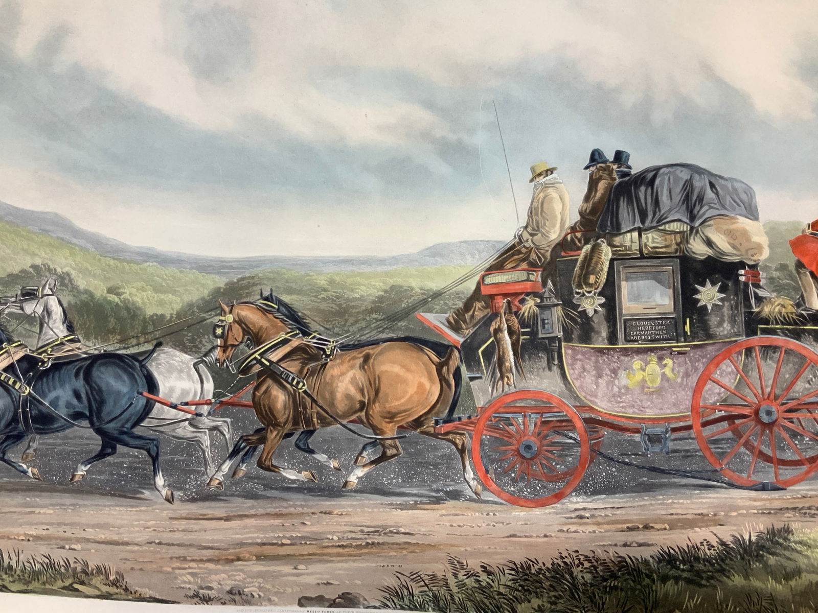 J. Harris 1843 Full Color Engraving (1 of 12)