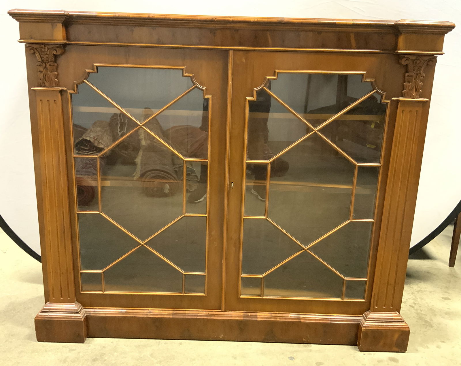 Wooden Classical Bookcase W Adjustable Shelves (1 of 11)