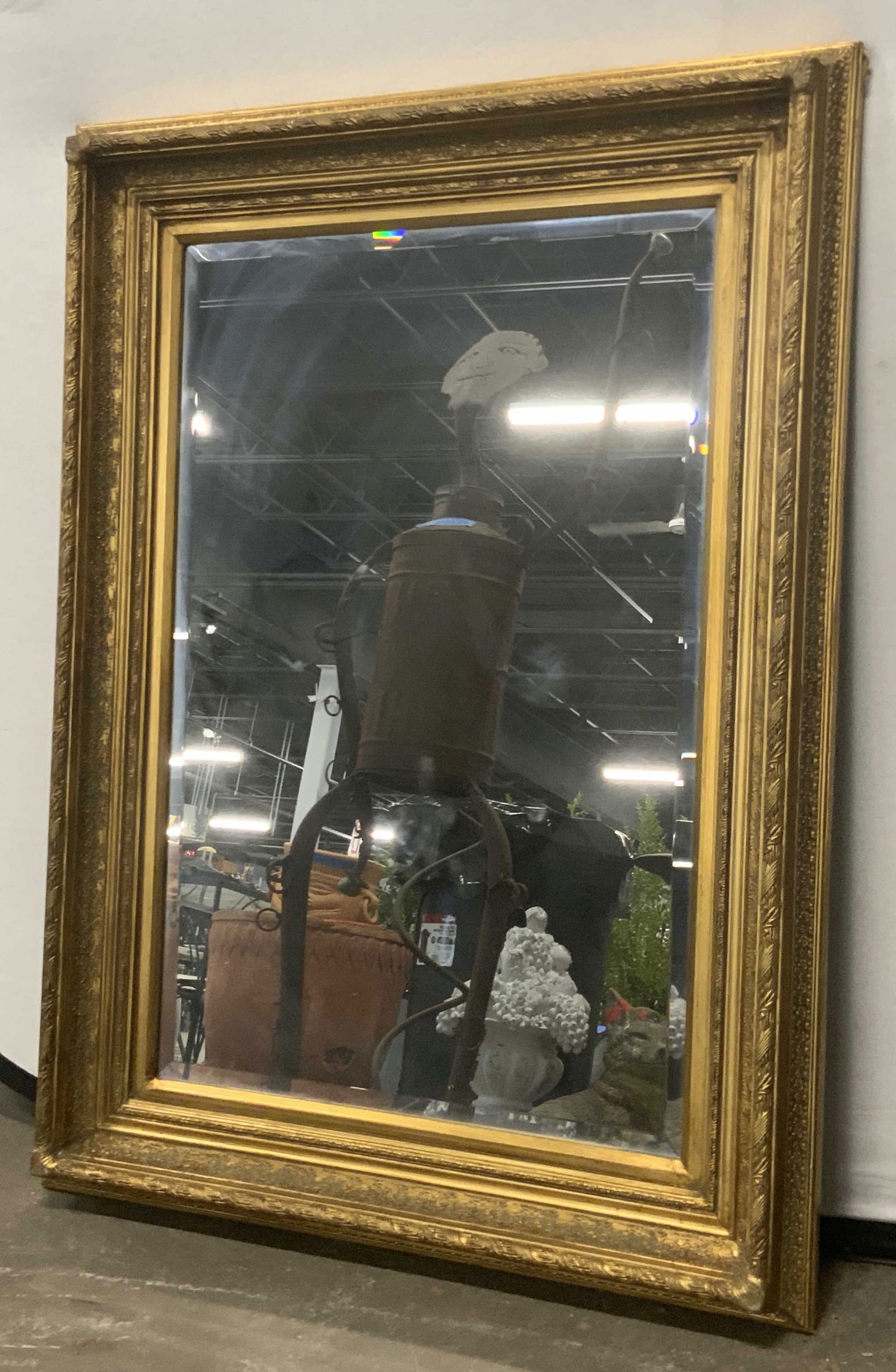 Rectangular Carved Gilt Wood Mirror (1 of 11)