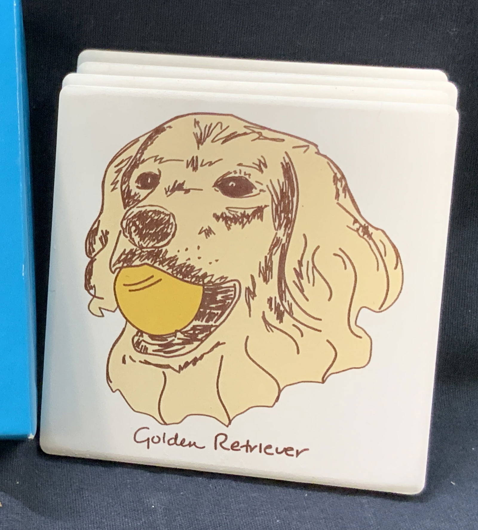 Waterwick USA Dog Ceramic Coasters W Box (1 of 7)