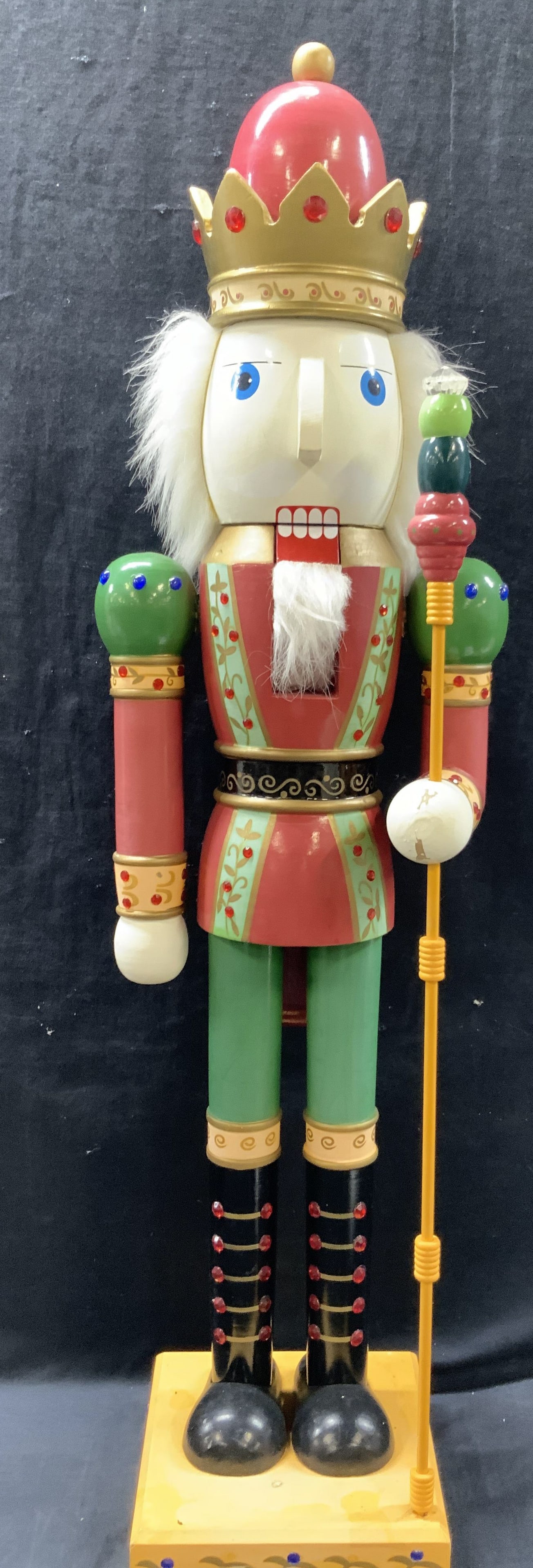 3ft Tall Hand Painted Wooden Nut Cracker (1 of 11)