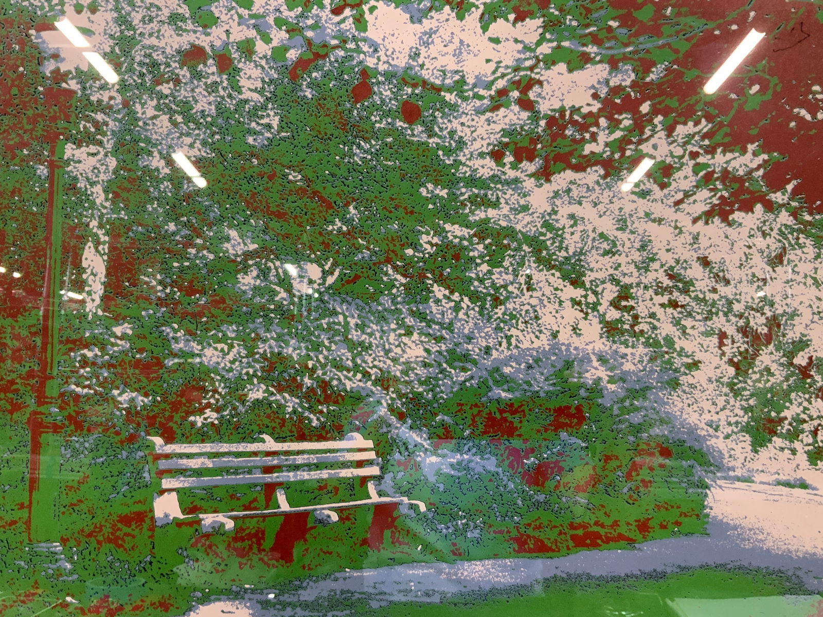 Max Epstein Sgd Bench In A Park, Silk Screen (1 of 14)