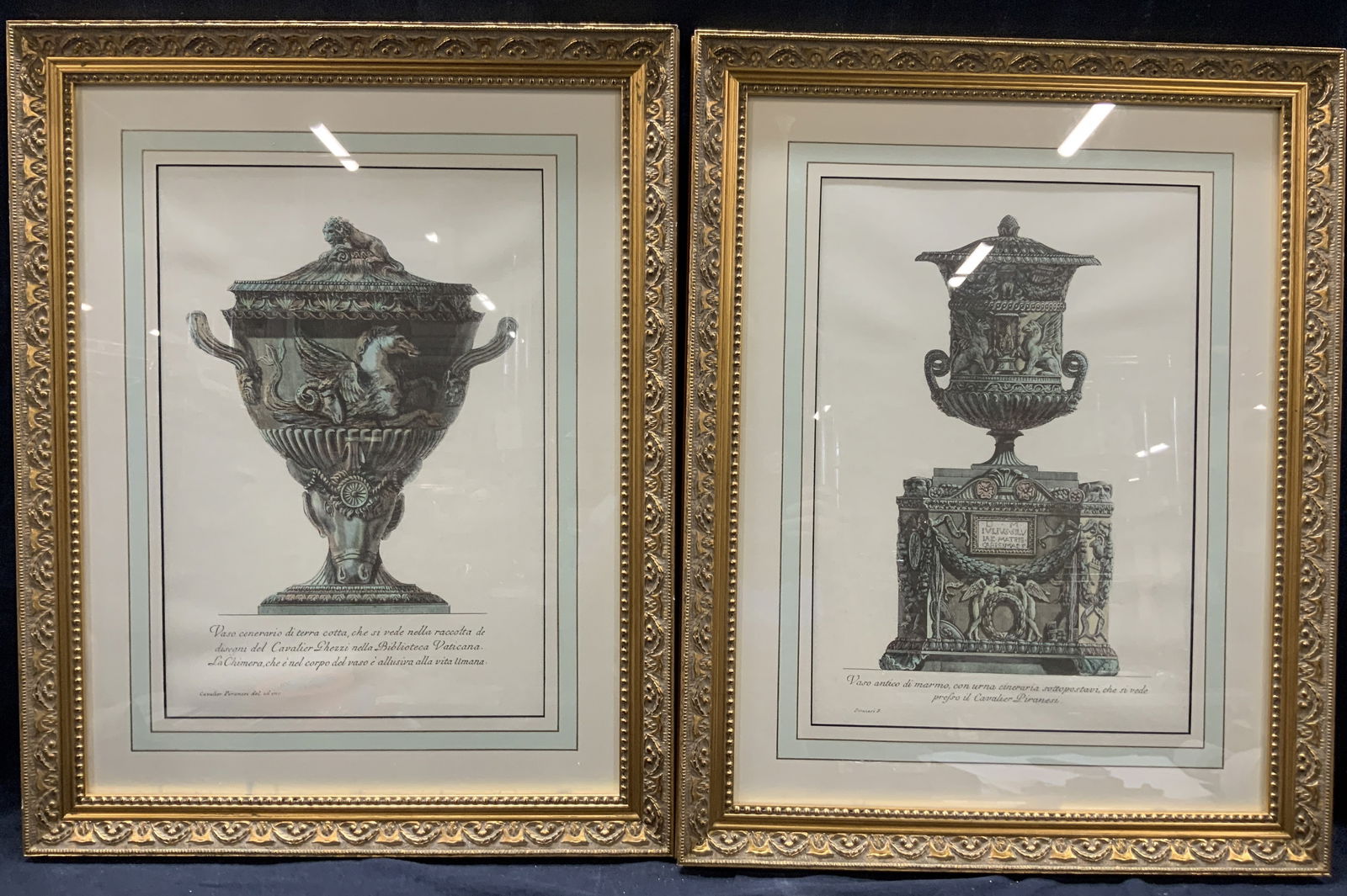 2 Giovani Piranesi Antq Color Engravings (1 of 13)
