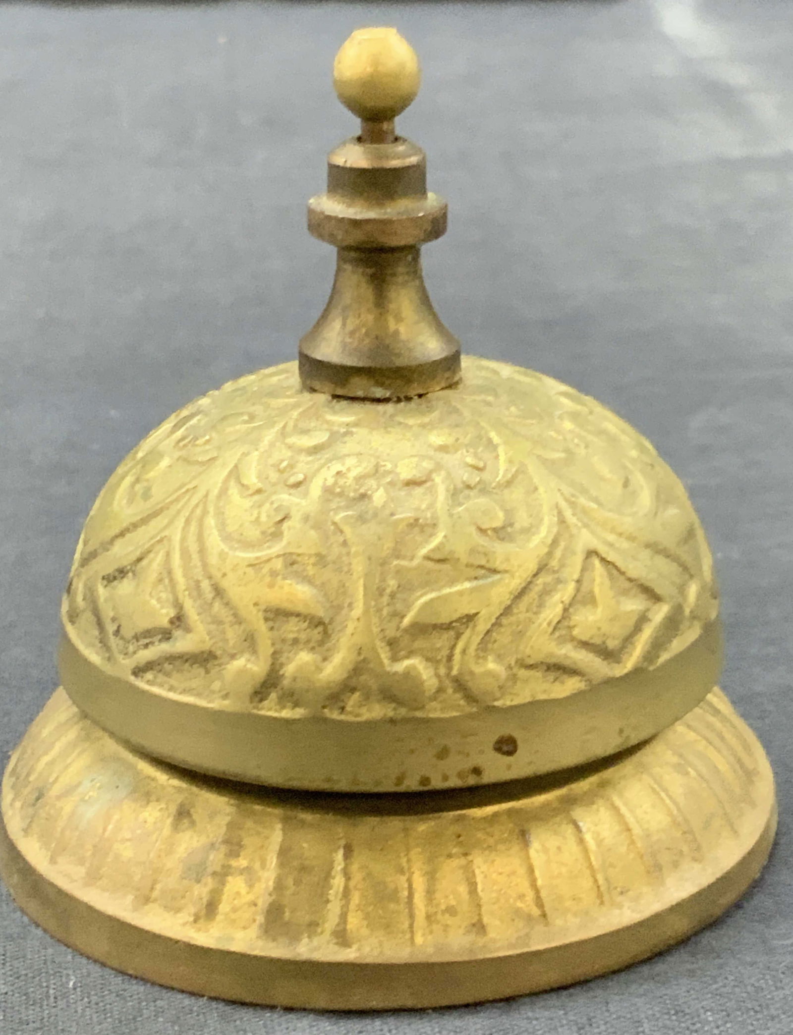 Vintage Repousse Brass Service Bell (1 of 5)
