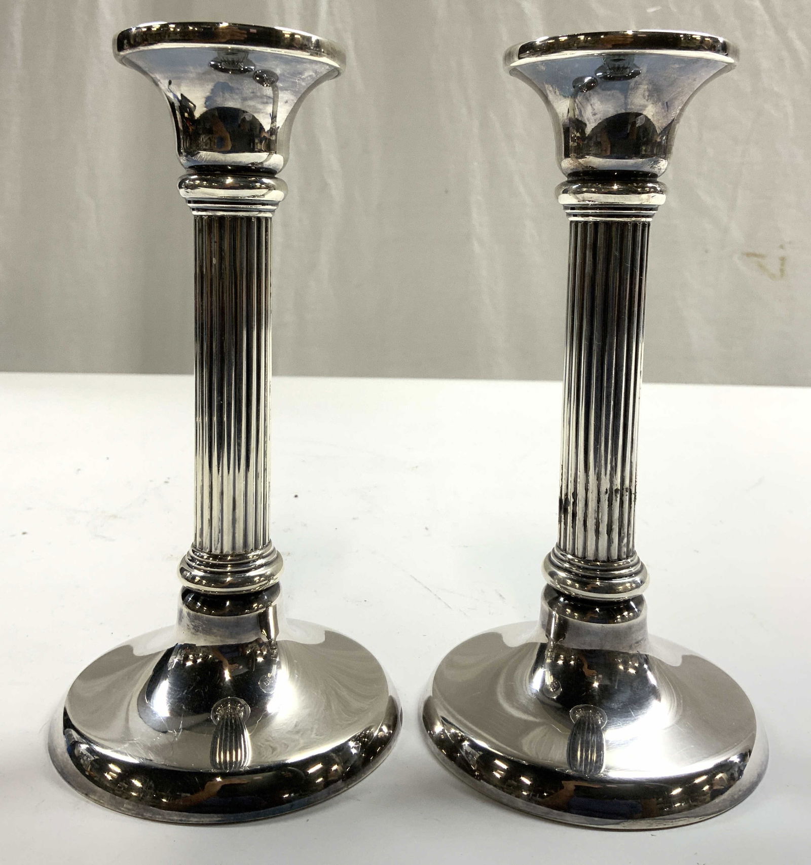 STERLING Silver TIFFANY & CO Pr Candlesticks GERMANY (1 of 8)