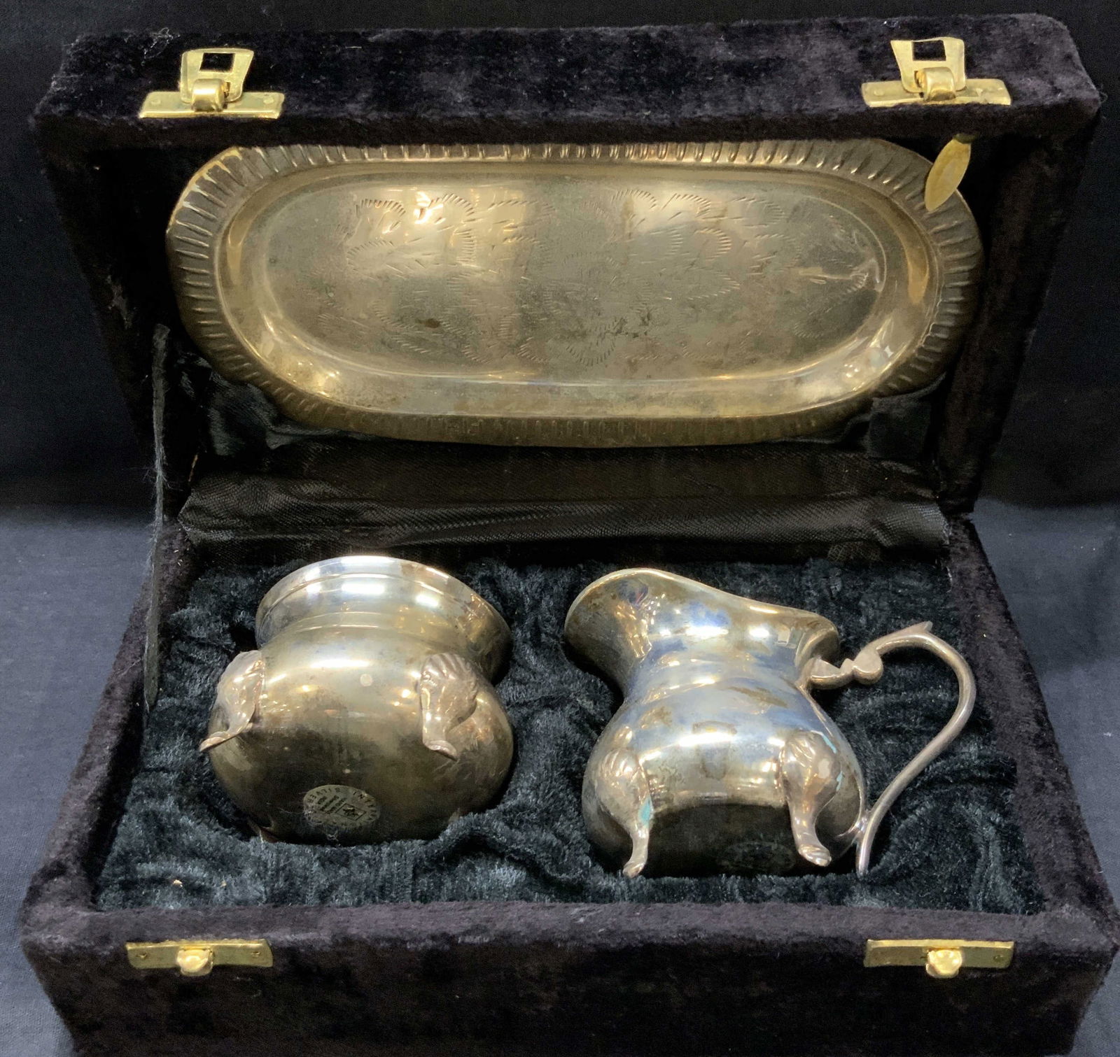 Set 3 International Silver Co. Service W Box (1 of 9)