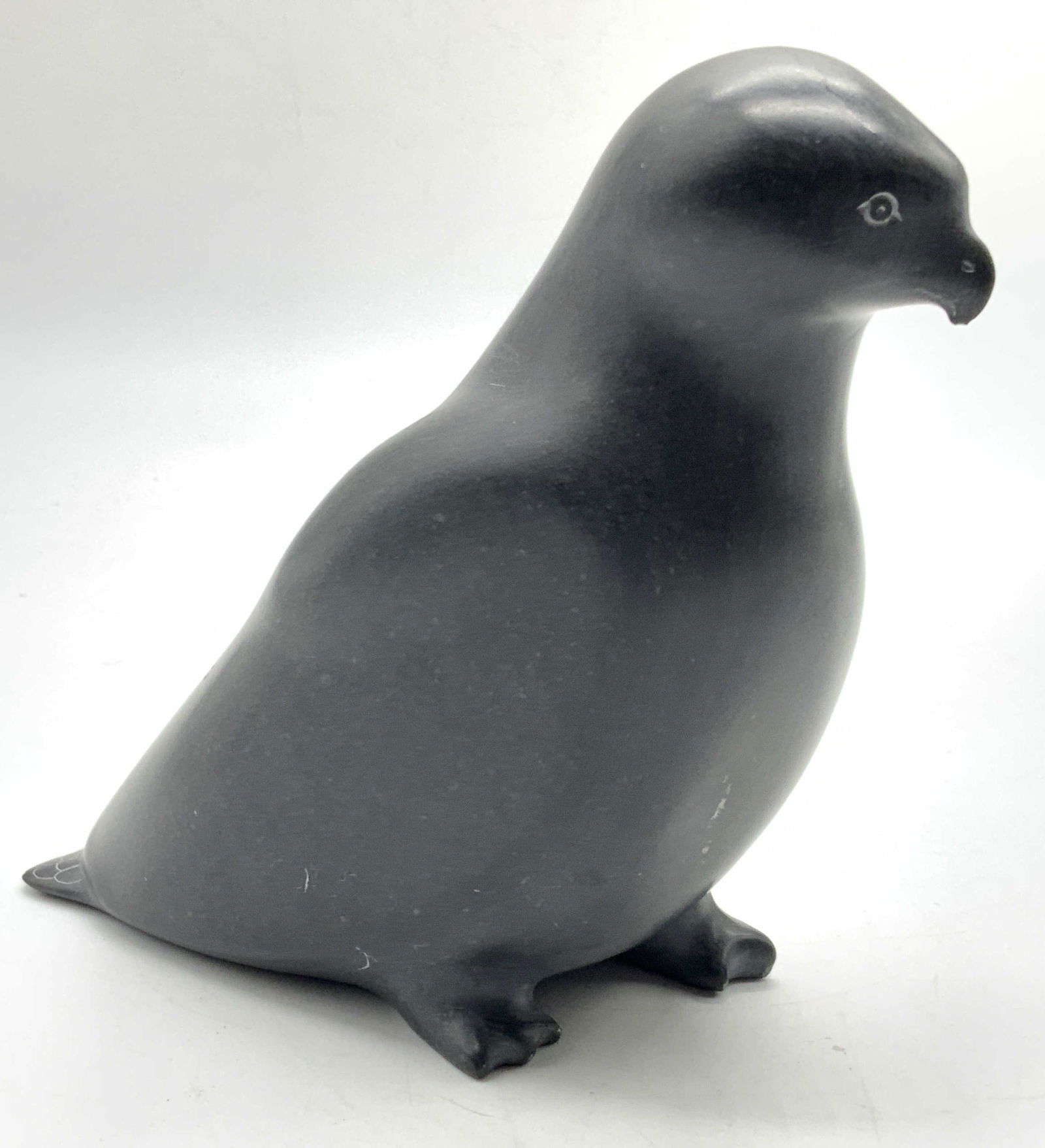 Artisan Stone Carved & Sgd Eagle Figure (1 of 9)