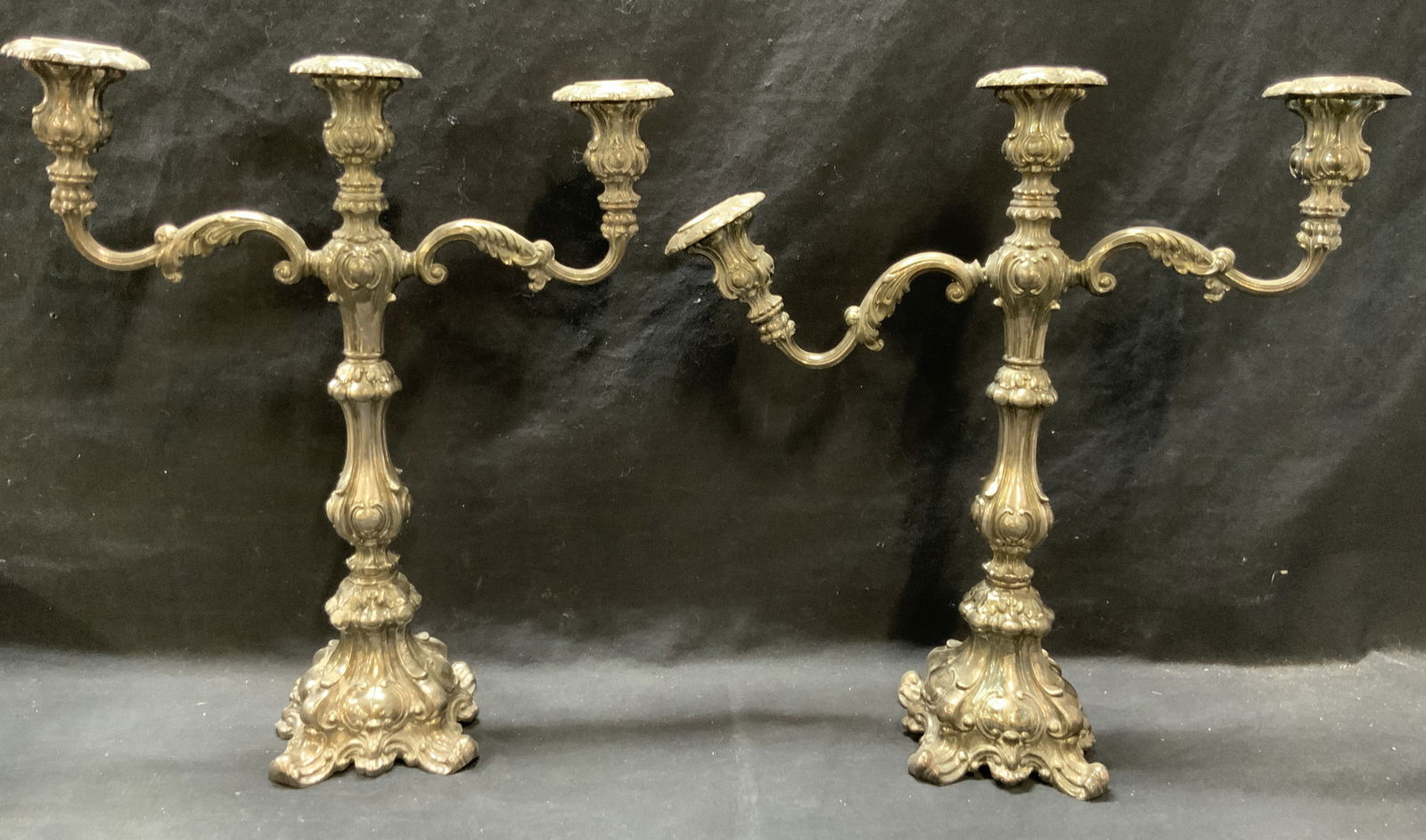 PR Vntg Barbour SP Intl Co Silver Pl Candlesticks (1 of 7)