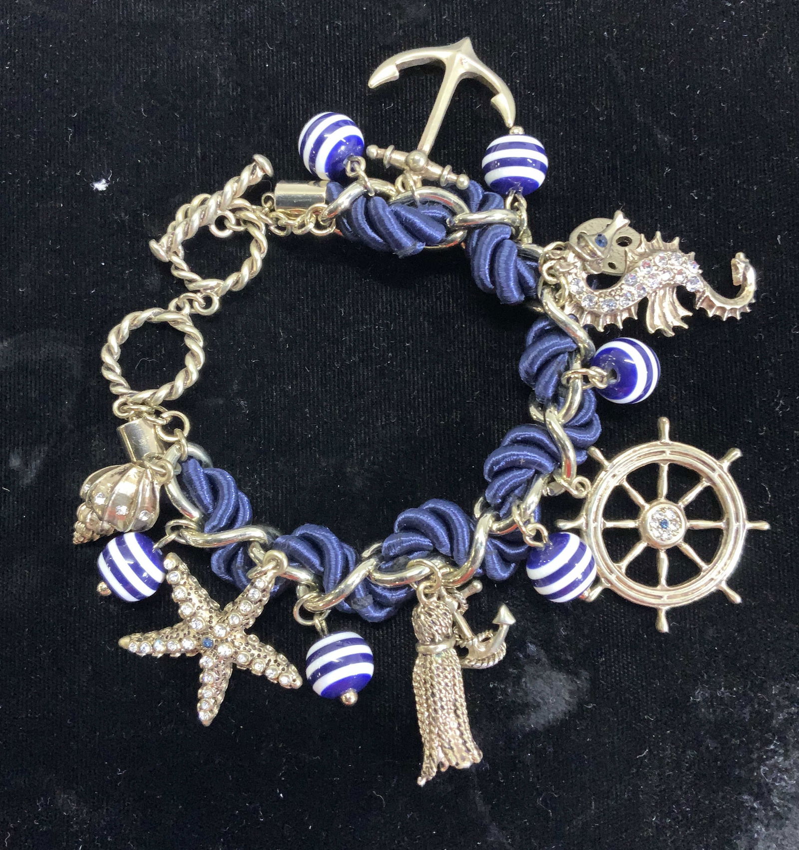 Toggle Clasp Nautical Charm Bracelet (1 of 6)