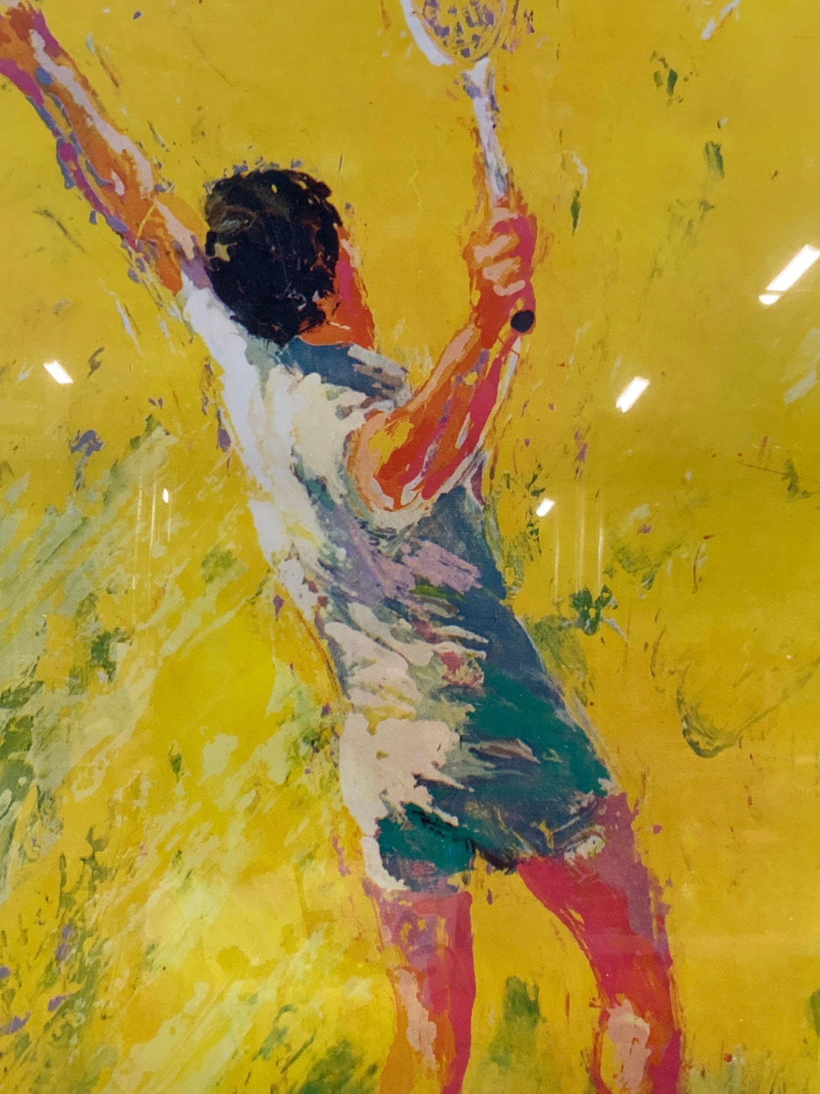 Leroy Neiman Tennis Player Lithograph (1 of 8)
