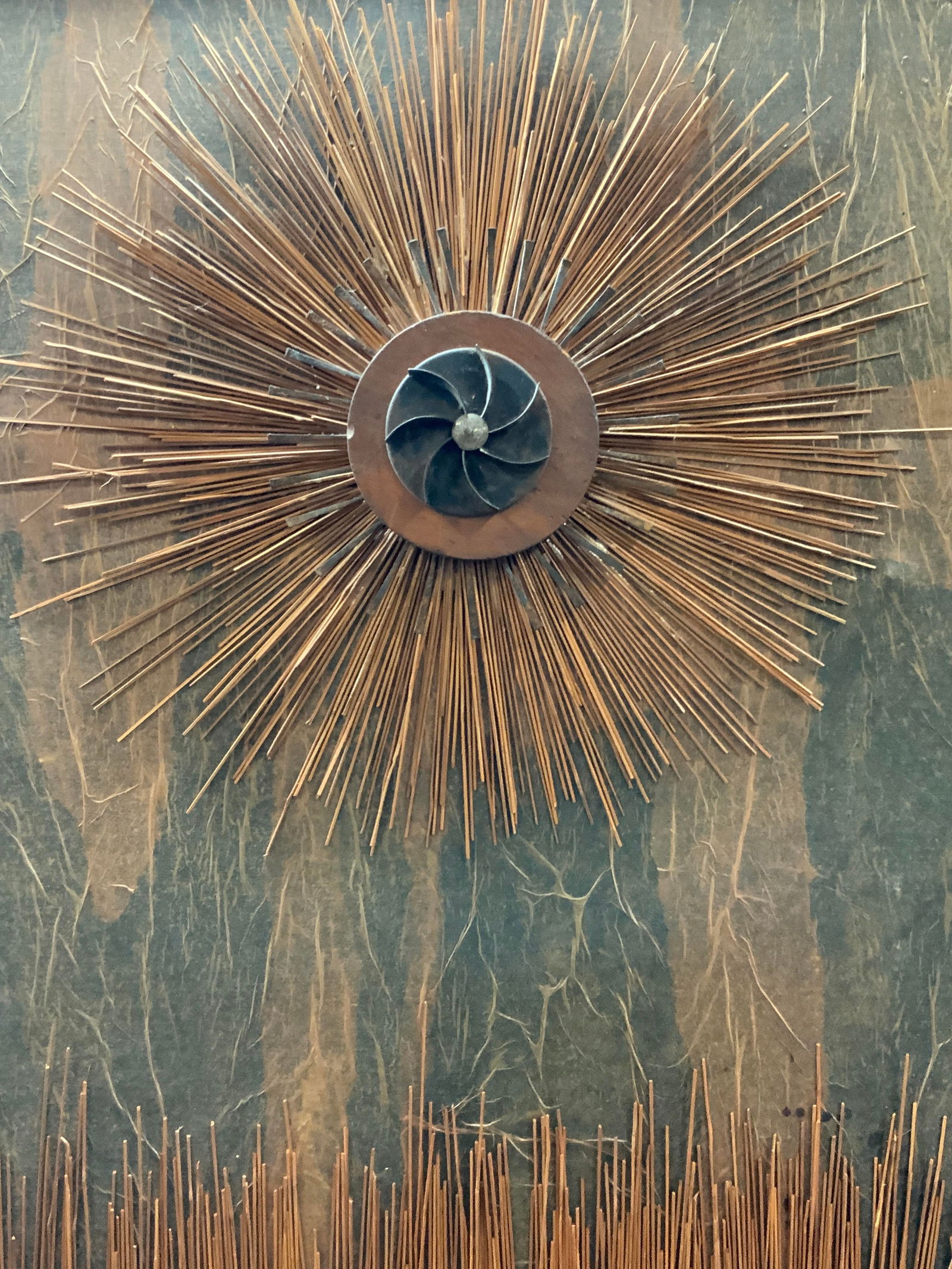 Mid Century Industrial Craft Art Panel 41x31in (1 of 8)