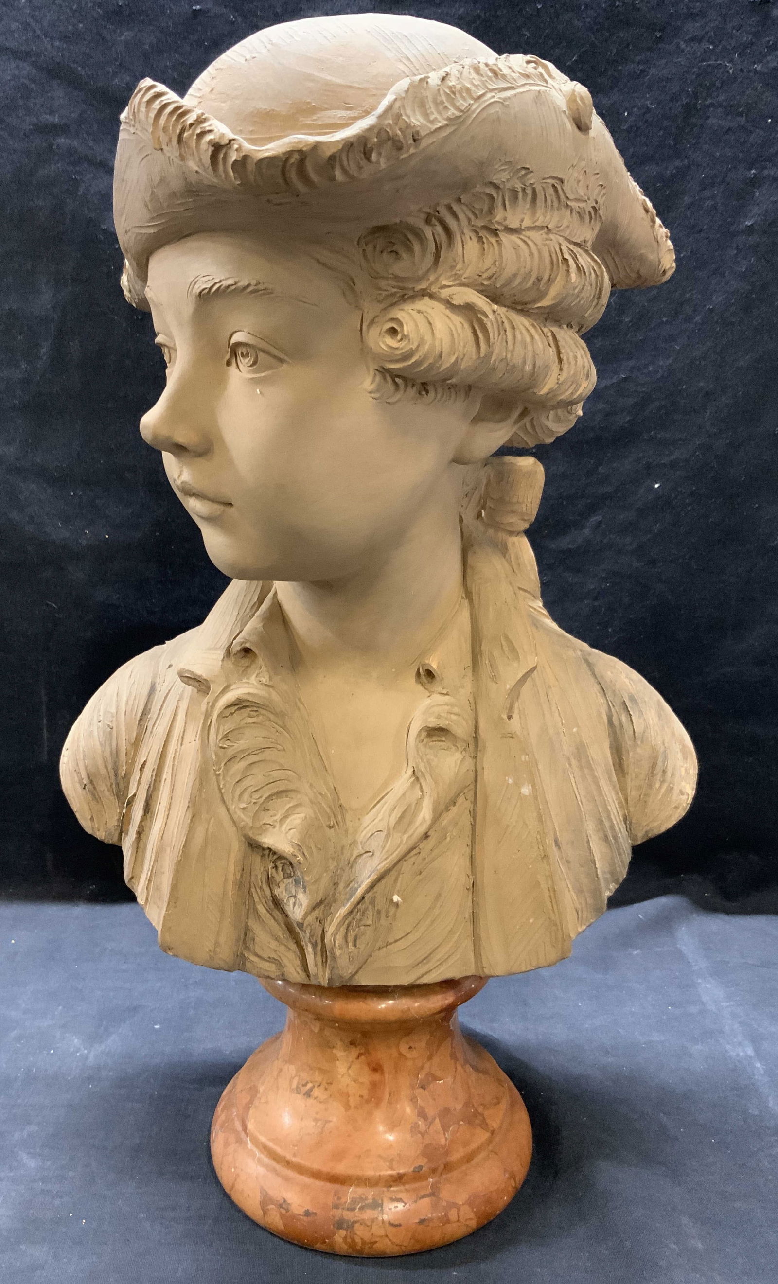 Jean-Antoine Houdon Terra Cotta Bust 19thC Italy (1 of 9)
