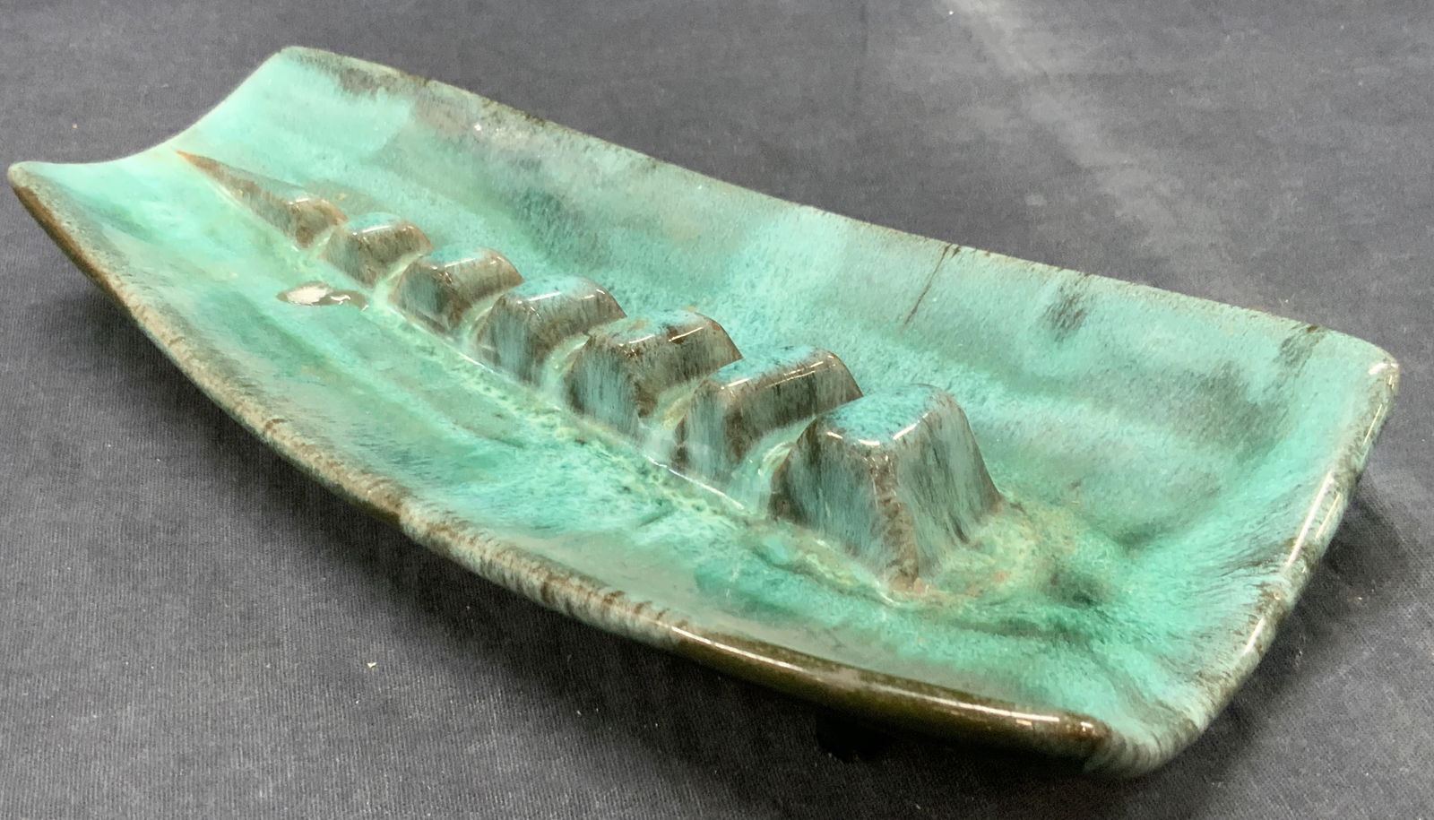 Vntg Evangeline Signed Ceramic Ash Tray (1 of 8)