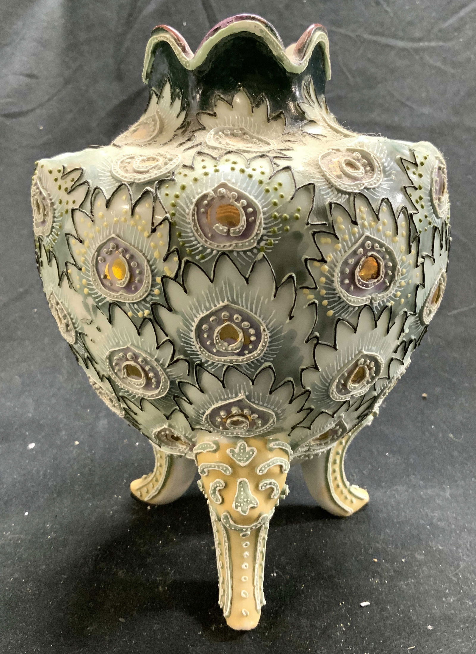 MORIAGE NIPPON Vntg Porc Narcissus Vase Ovoid (1 of 7)