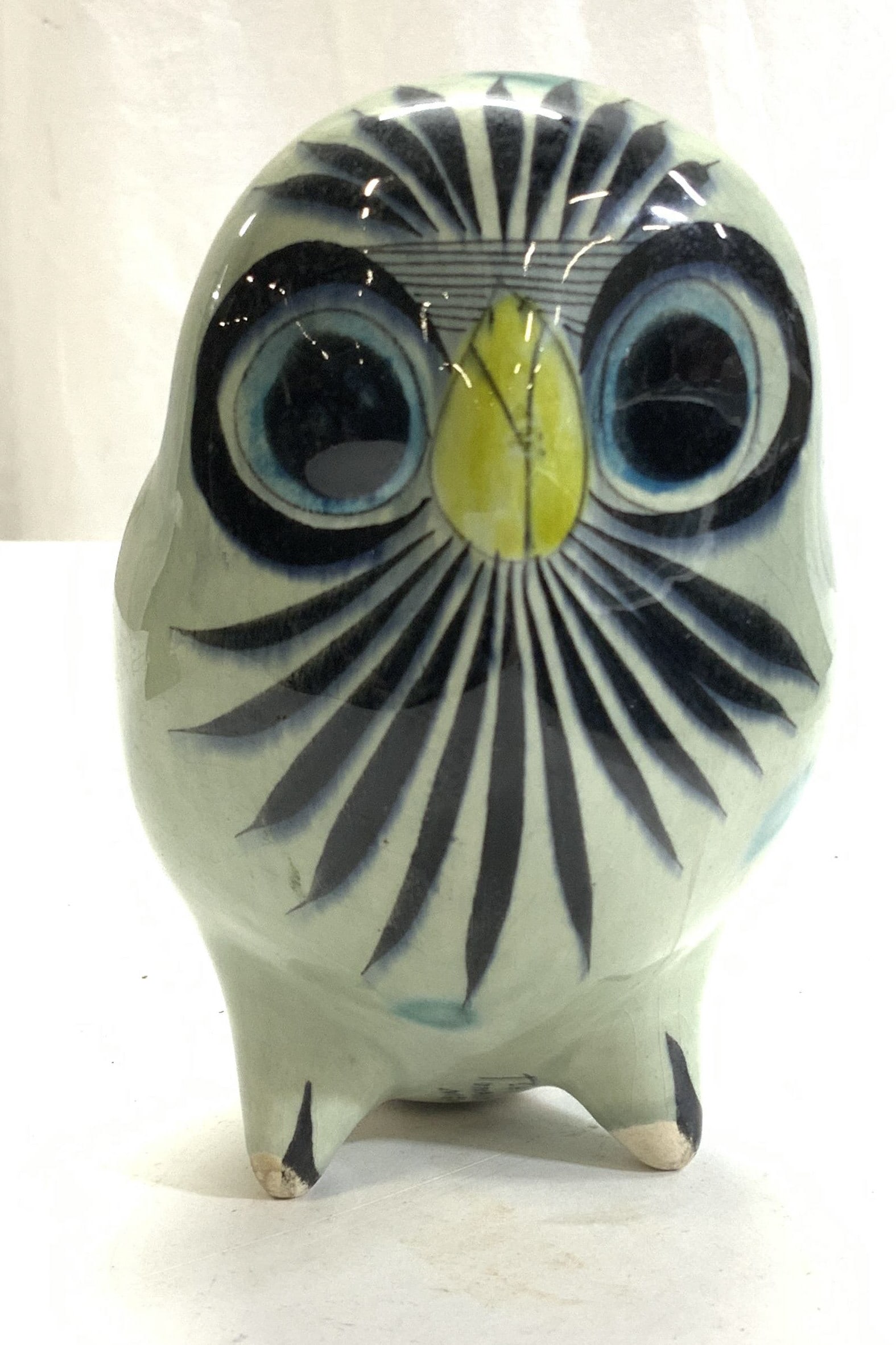 Ceramic Mexican Folk Art Owl Figural (1 of 6)