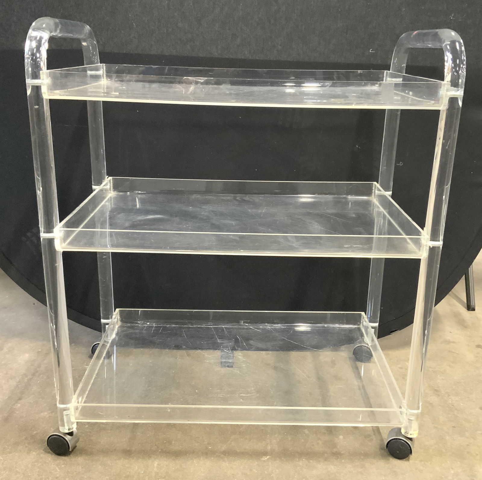 Mid Century Modern Lucite Bar Cart (1 of 7)