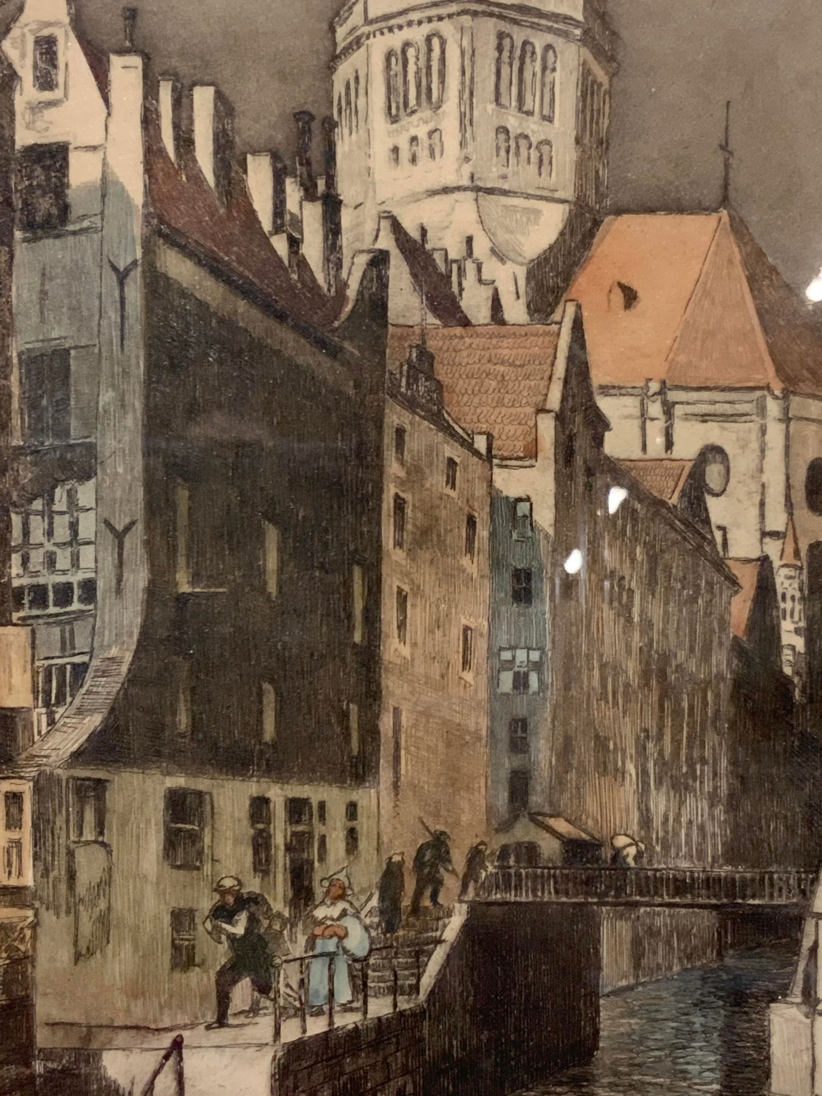 Sgd Amsterdam Aquatint Etching, 1972 (1 of 10)