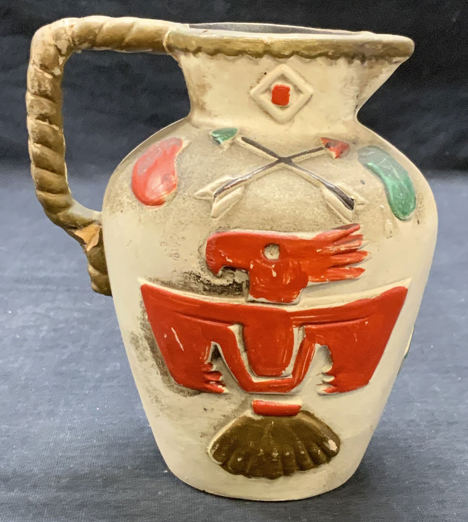 Hand Crafted Ceramic Native American Vessel (1 of 6)