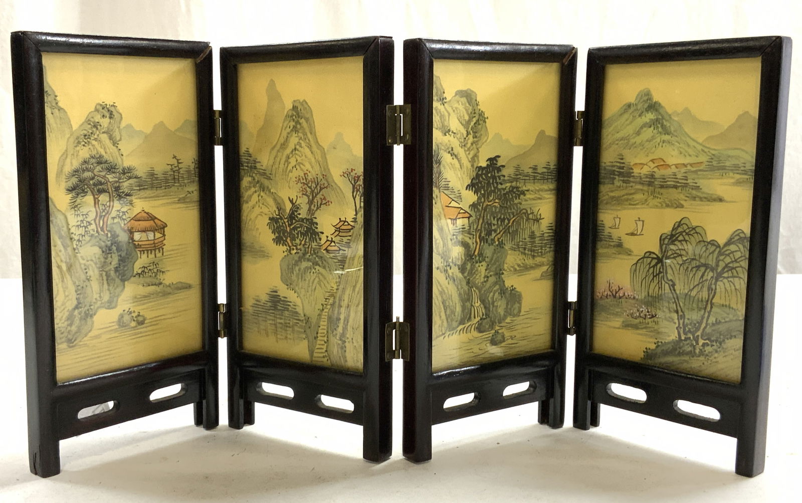 Miniature 4 Panel Asian Room Screen (1 of 6)