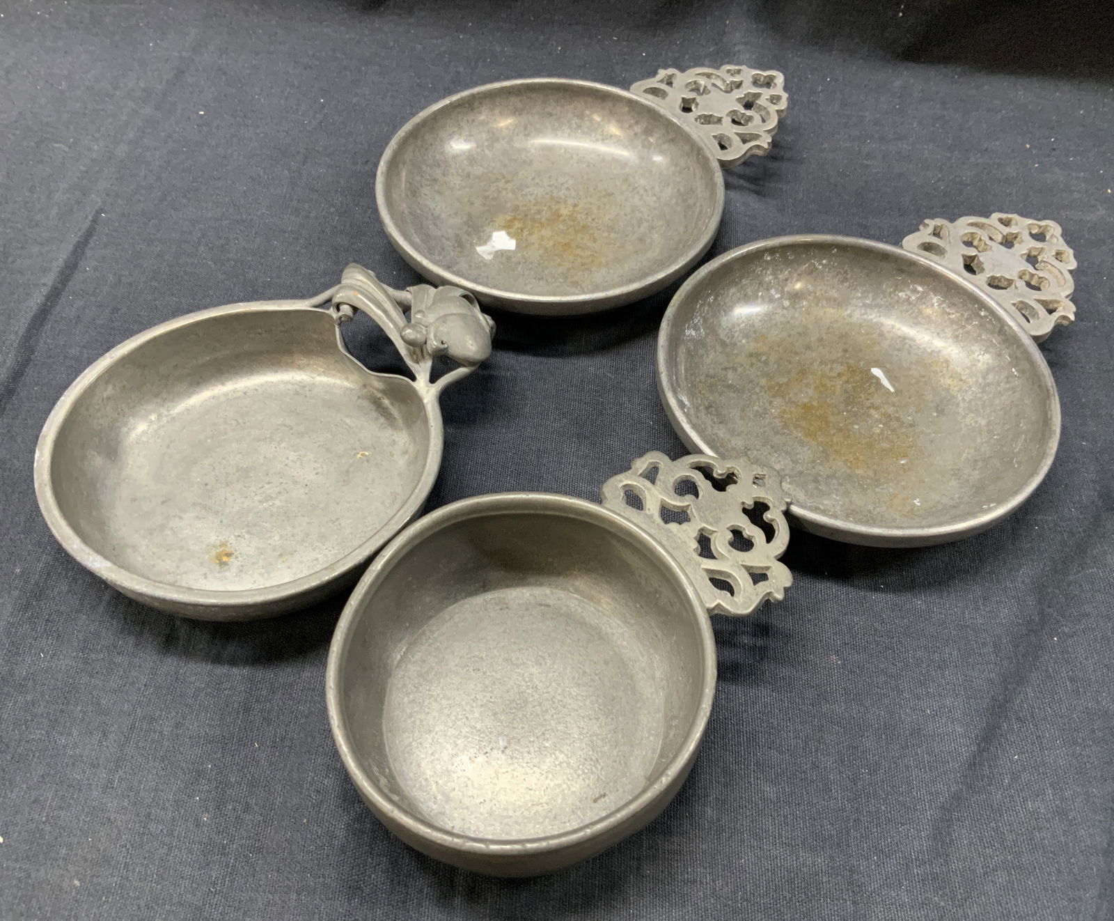 Lot 4 STEDE & Boston Pewter Bowls (1 of 6)