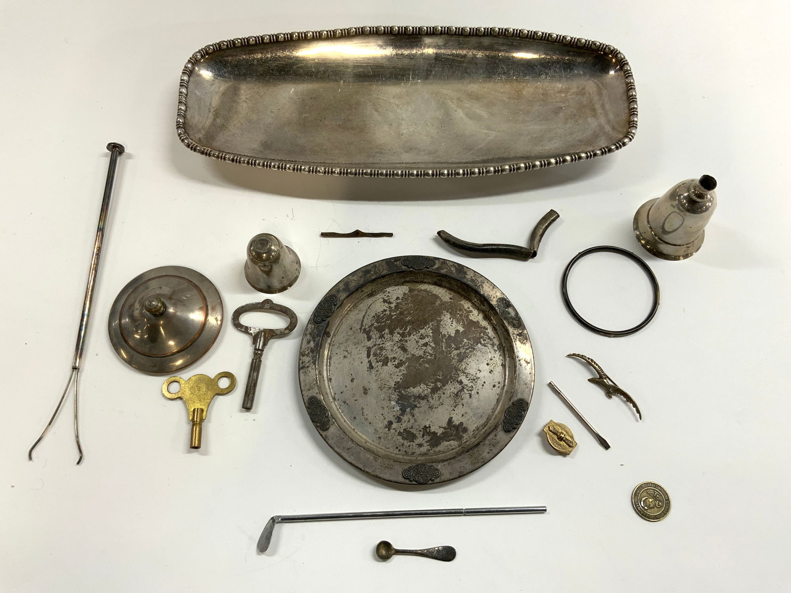 Lot 10+ Assorted Metal Tableware (1 of 13)