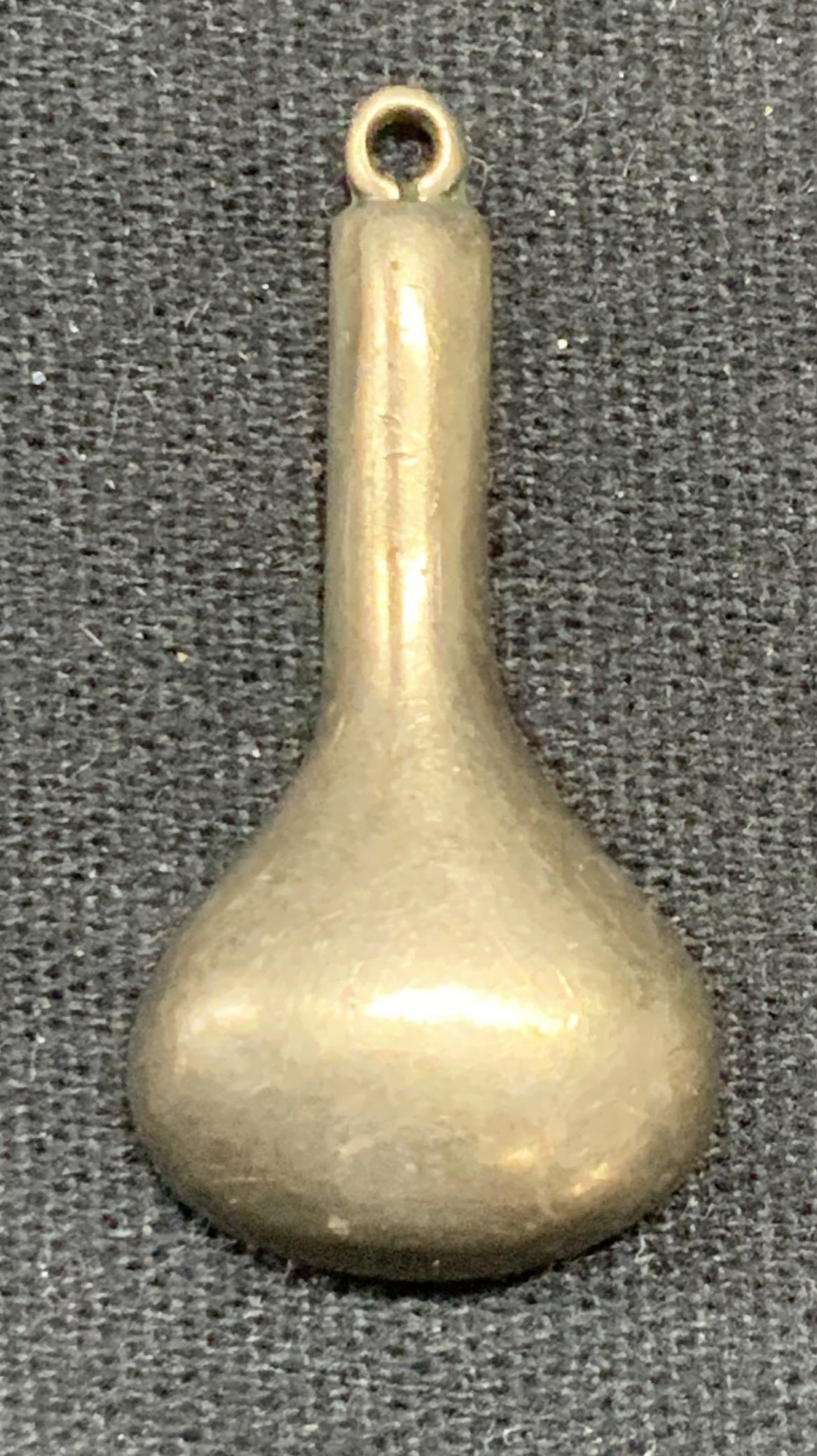 Vintage Sterling Silver Drop Pendant: Vintage sterling silver drop shaped pendant. Marked sterling CO-03 to reverse. Measures approx. 1 x .5 inches. Total weight .08 ozt. Some surface wear including scratching observed. Estate jewelry, fi