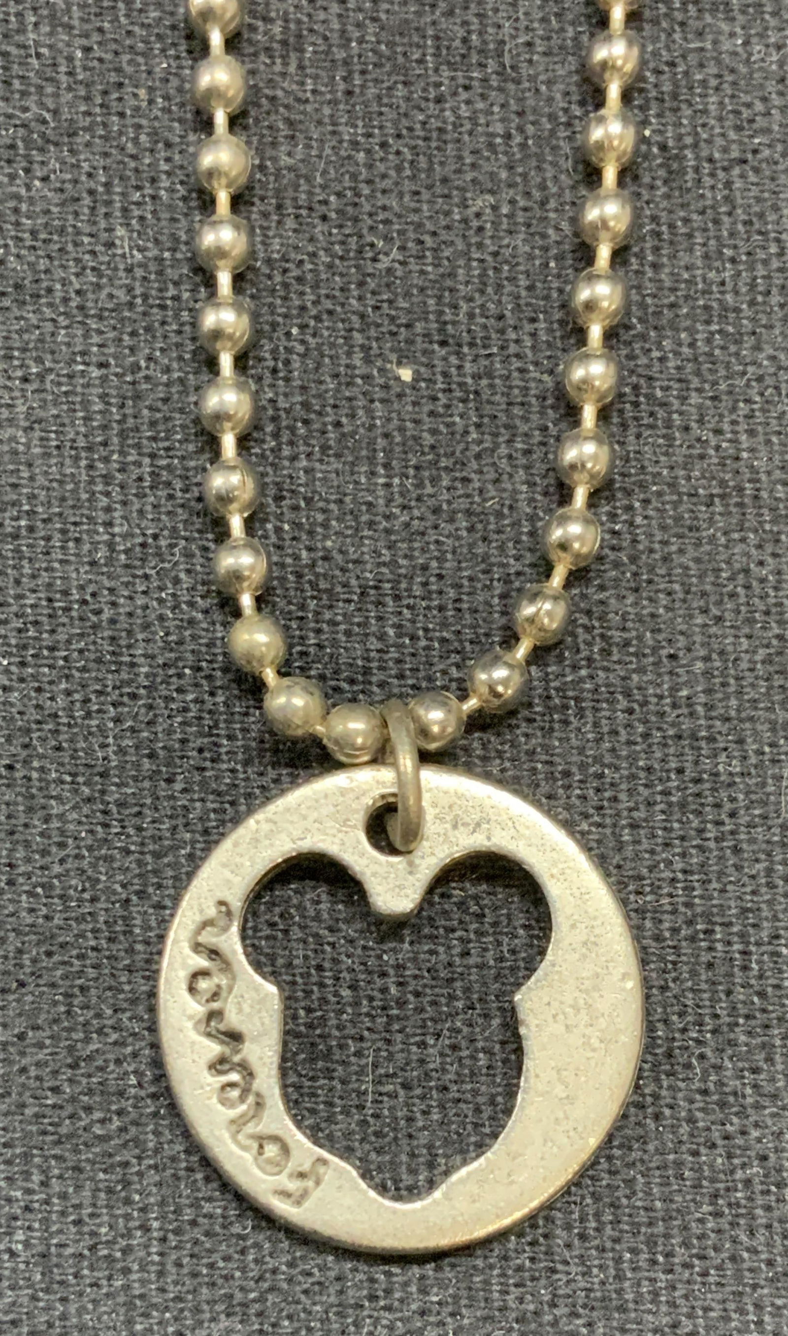 Silver Tone Mickey Mouse Pendant Necklace (1 of 6)