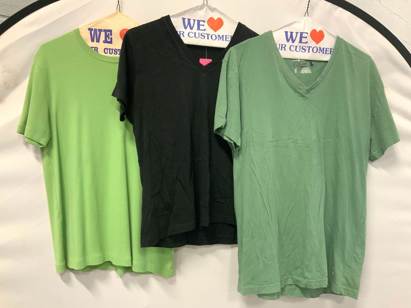 Lot 3 Ralph Lauren Green & Black T Shirts (1 of 10)