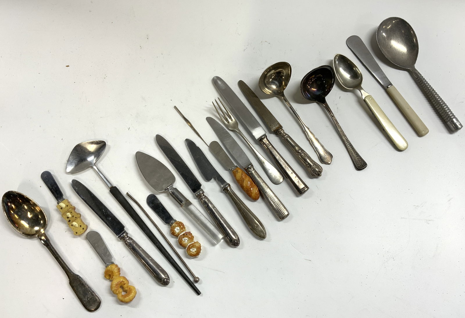 Lot 19 Utensils Some Silver Plated (1 of 9)