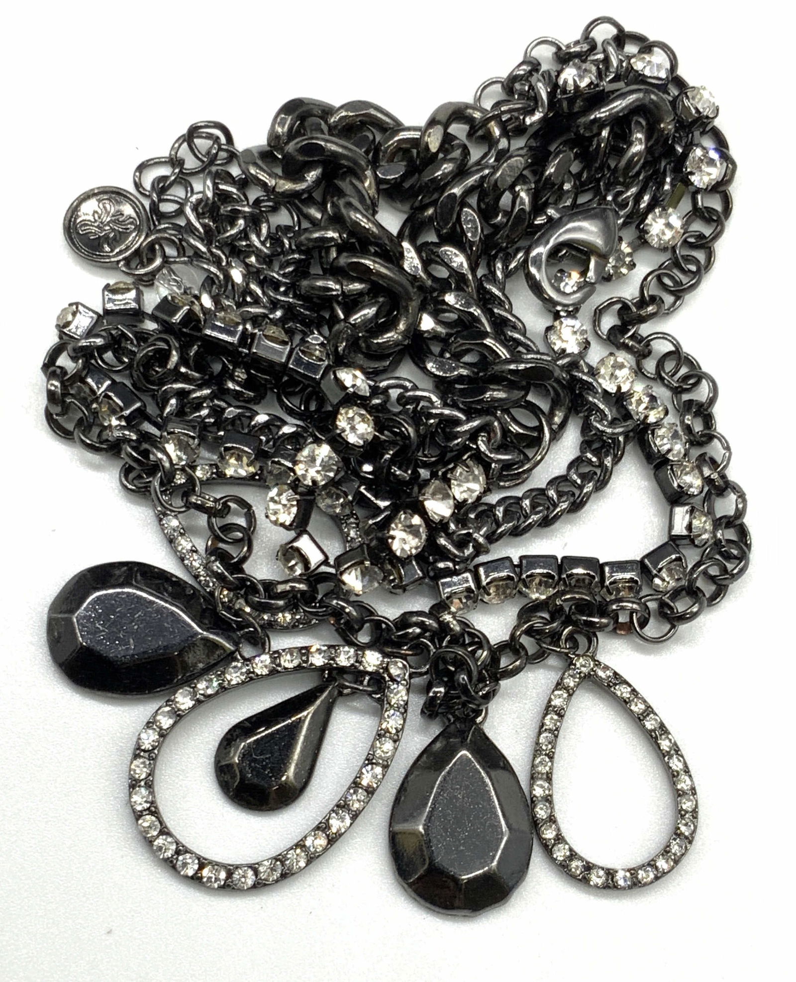 Trademarked Multi Chain Crystal Necklace, Jewelry (1 of 9)