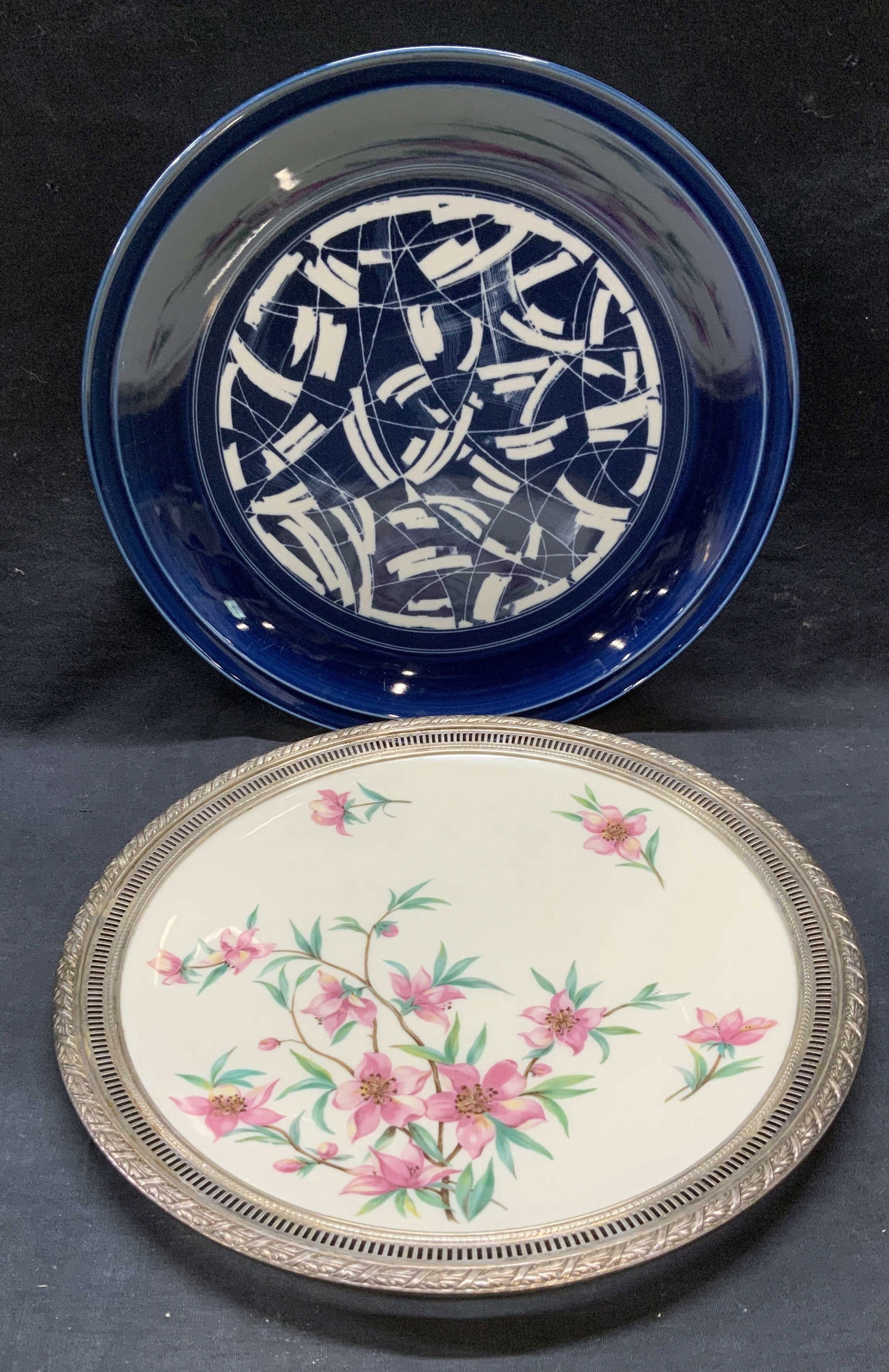 Lot2 DANSK & LENOX w Fisher Sterling Silver Plates (1 of 9)