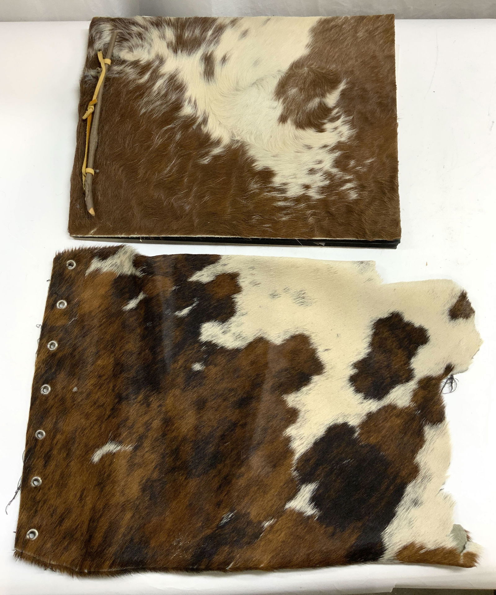 Lot 2 Cow Hide Bag & Photo Album (1 of 10)