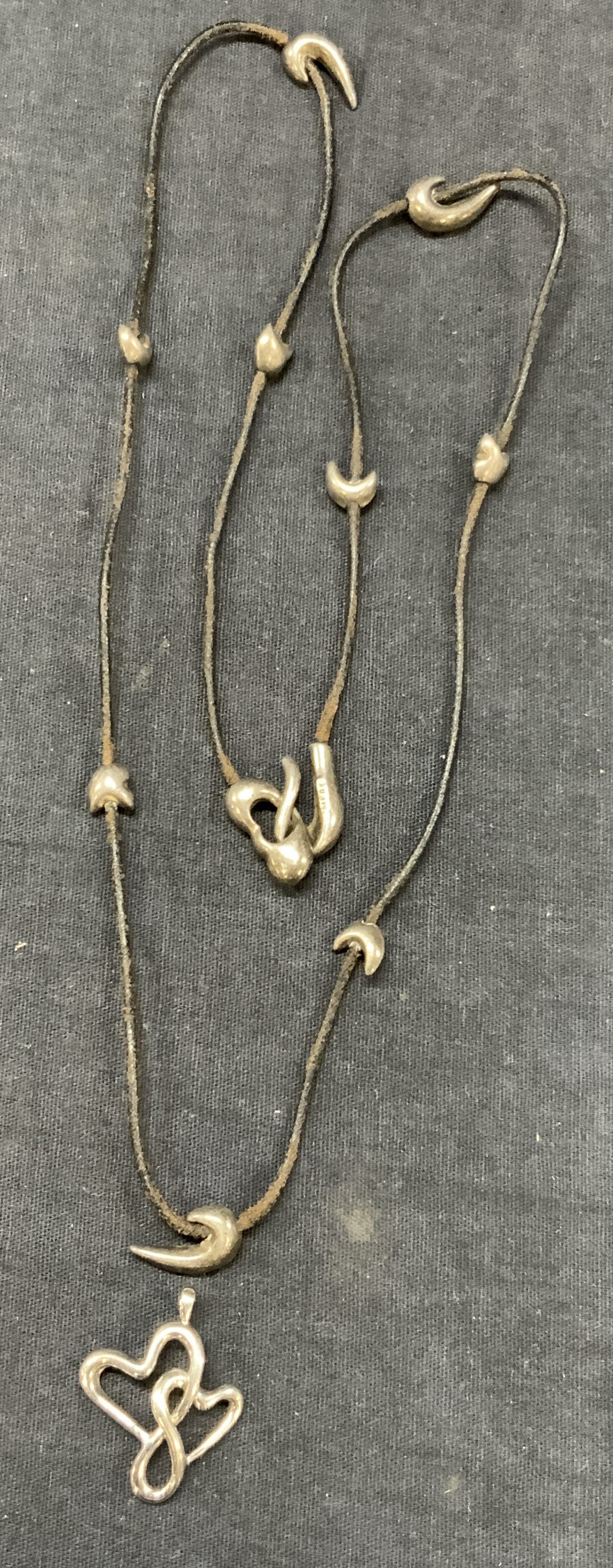 Lot 2 Sterling Silver Pendant & Necklace (1 of 7)