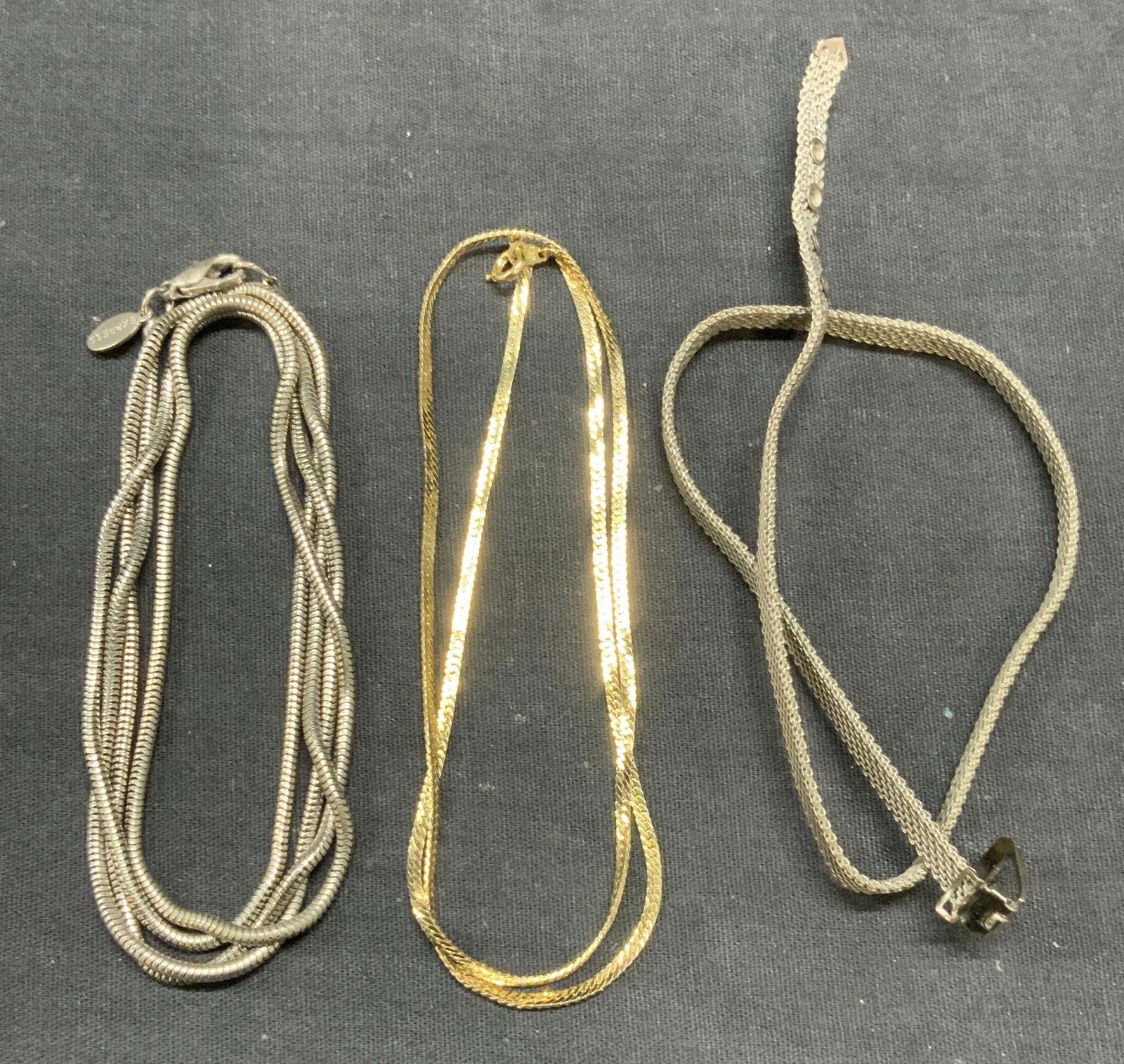 Lot 3 Express Silver Tone Chain Necklace + (1 of 8)