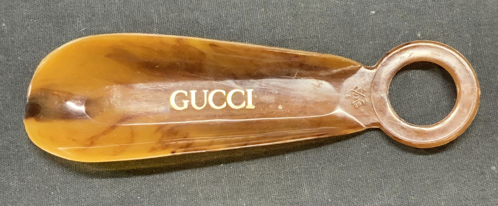 Gucci Marbled Amber Tone Shoe Horn (1 of 6)