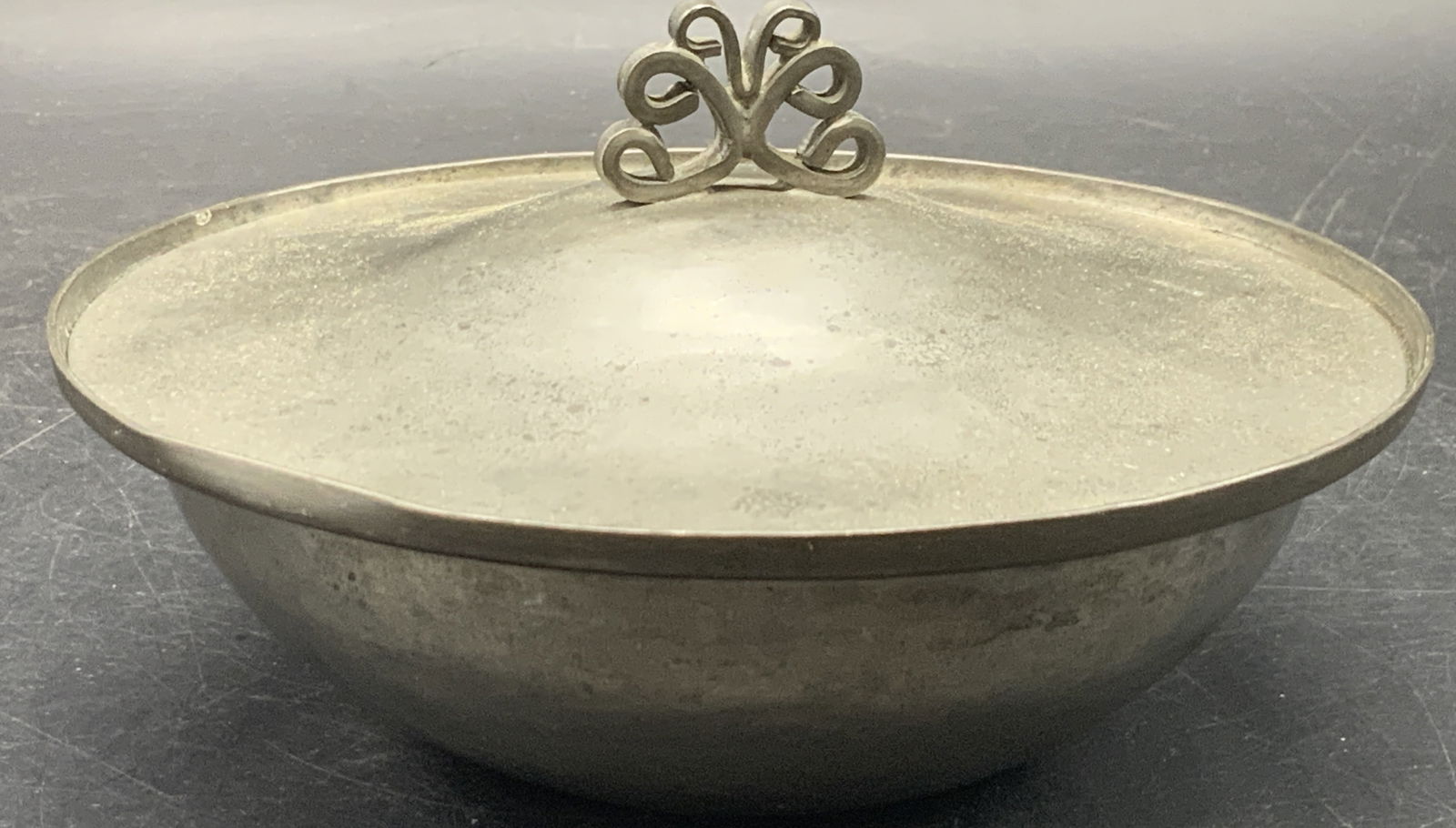 Vintage Lidded Pewter Bowl (1 of 7)