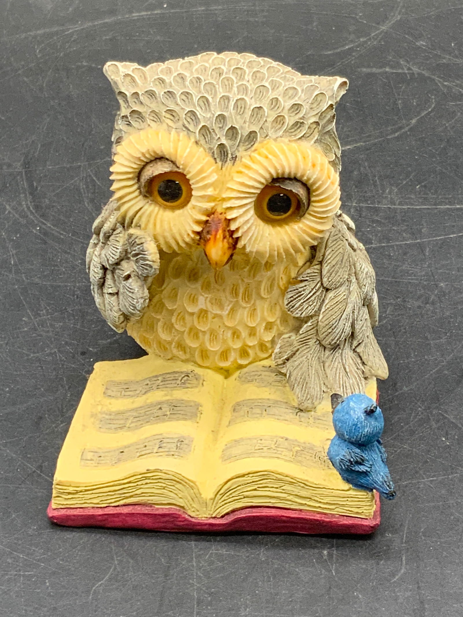 Composite Owl & Bluebird W/ Book Figural (1 of 8)