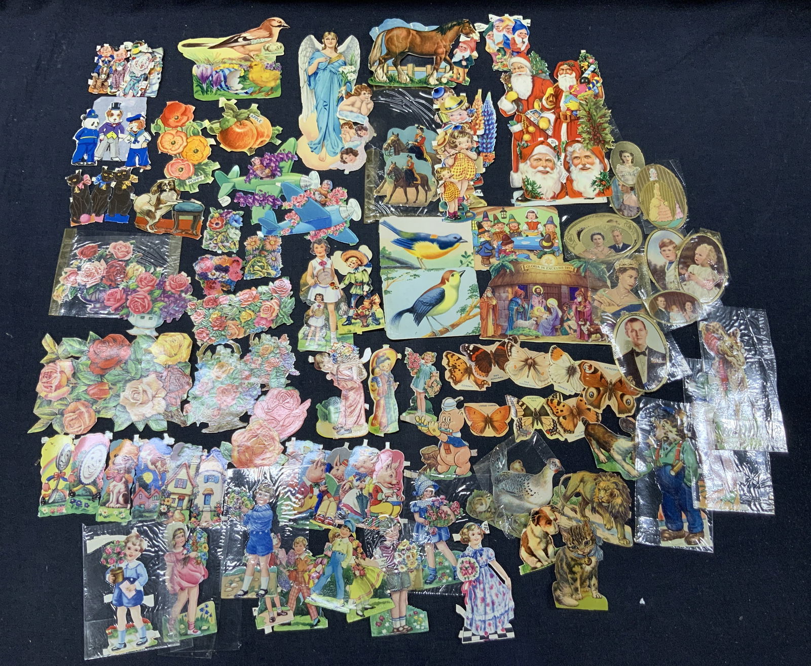 Lot 50+ Vntg & Antique Paper Die Cuts & Bookmarks (1 of 15)