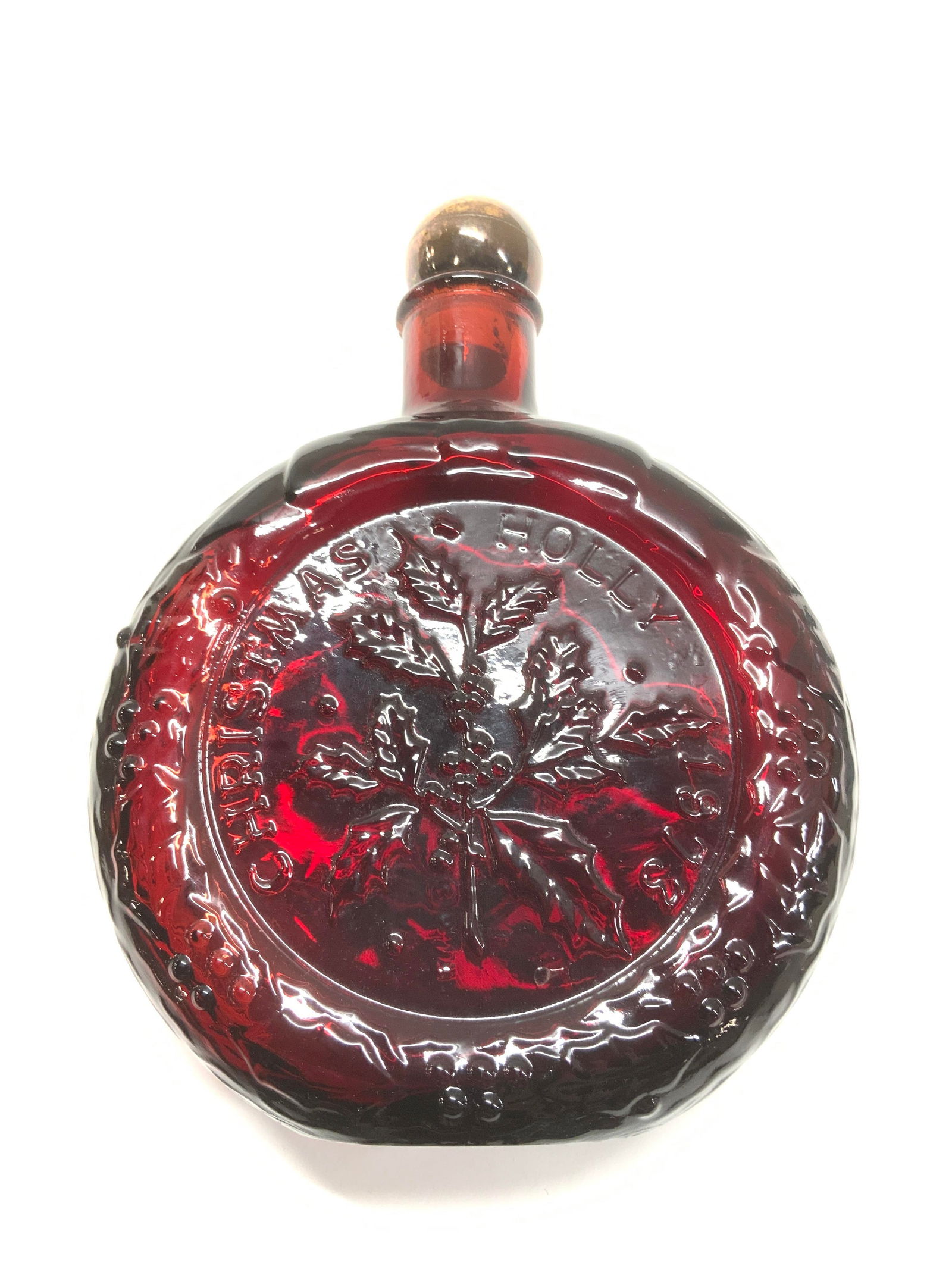 Wheaton Ruby Red Holiday Glass Decanter w Stopper (1 of 8)