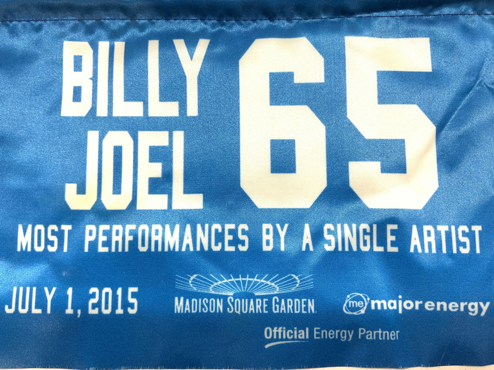 BILLY JOEL Banner MSG SGA 65th Rec Breaking Show (1 of 6)
