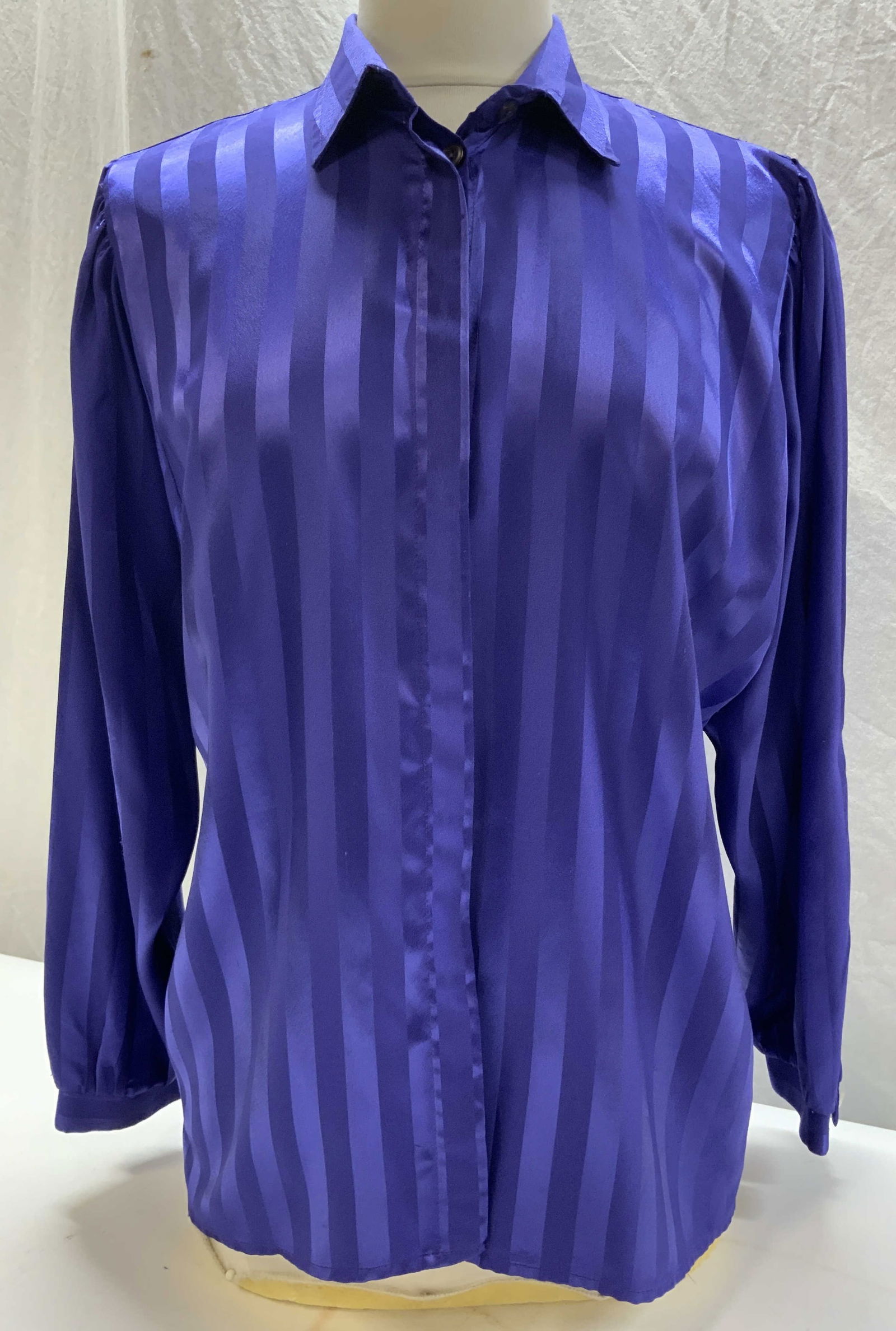 ELTON Vintage Plisse Shoulder Blouse, Denmark (1 of 7)