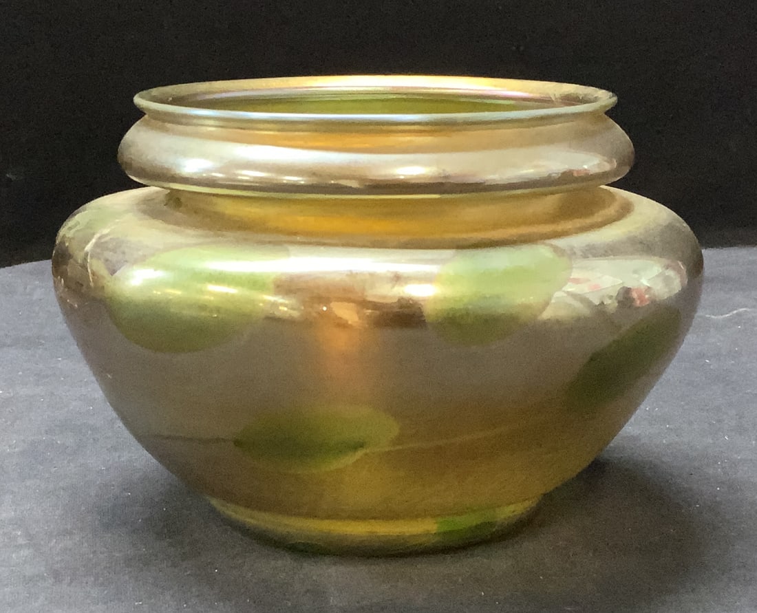 Antique Signed L.C. Tiffany Favrile Glass Bowl (1 of 11)