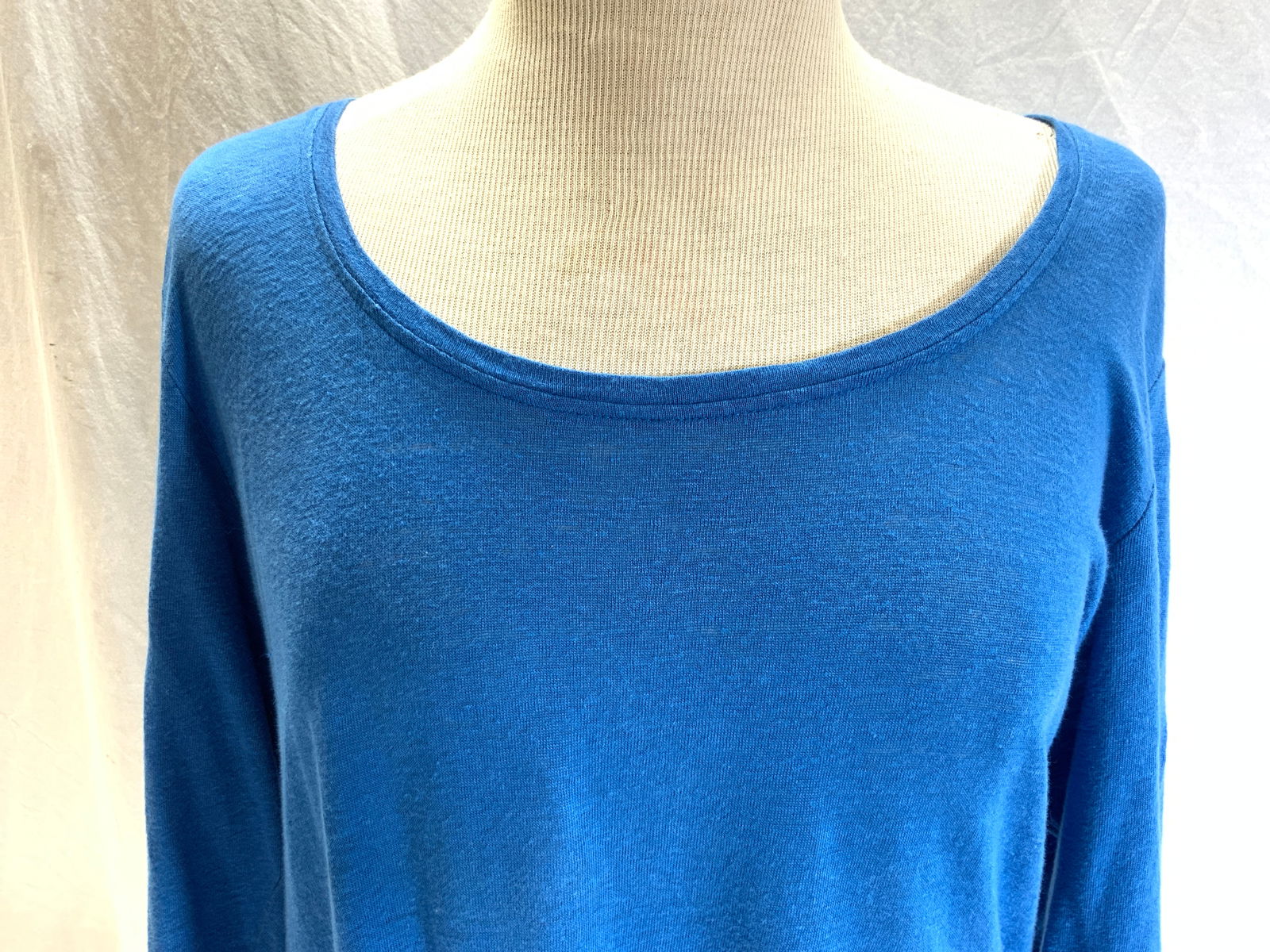 Eileen Fisher Blue Linen Top (1 of 6)